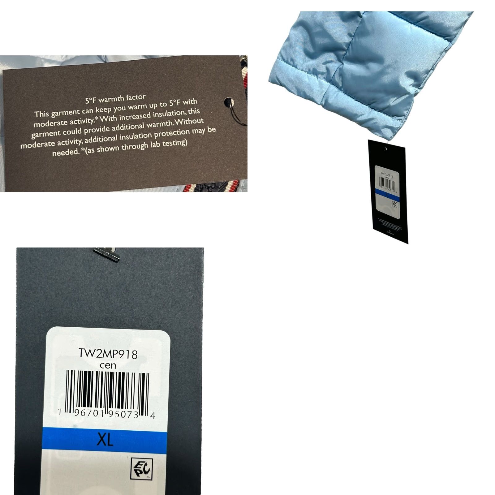Tommy Hilfiger Tommy Hilfiger Women’s Fur Hood Puffer Jacket XS XL Light Blue Cerulean Cinched Waist Zip Pockets Quilted Winter Coat Mens Womens Girls Boys Size XL / US 12-14 / IT 48-50 - 8 Thumbnail