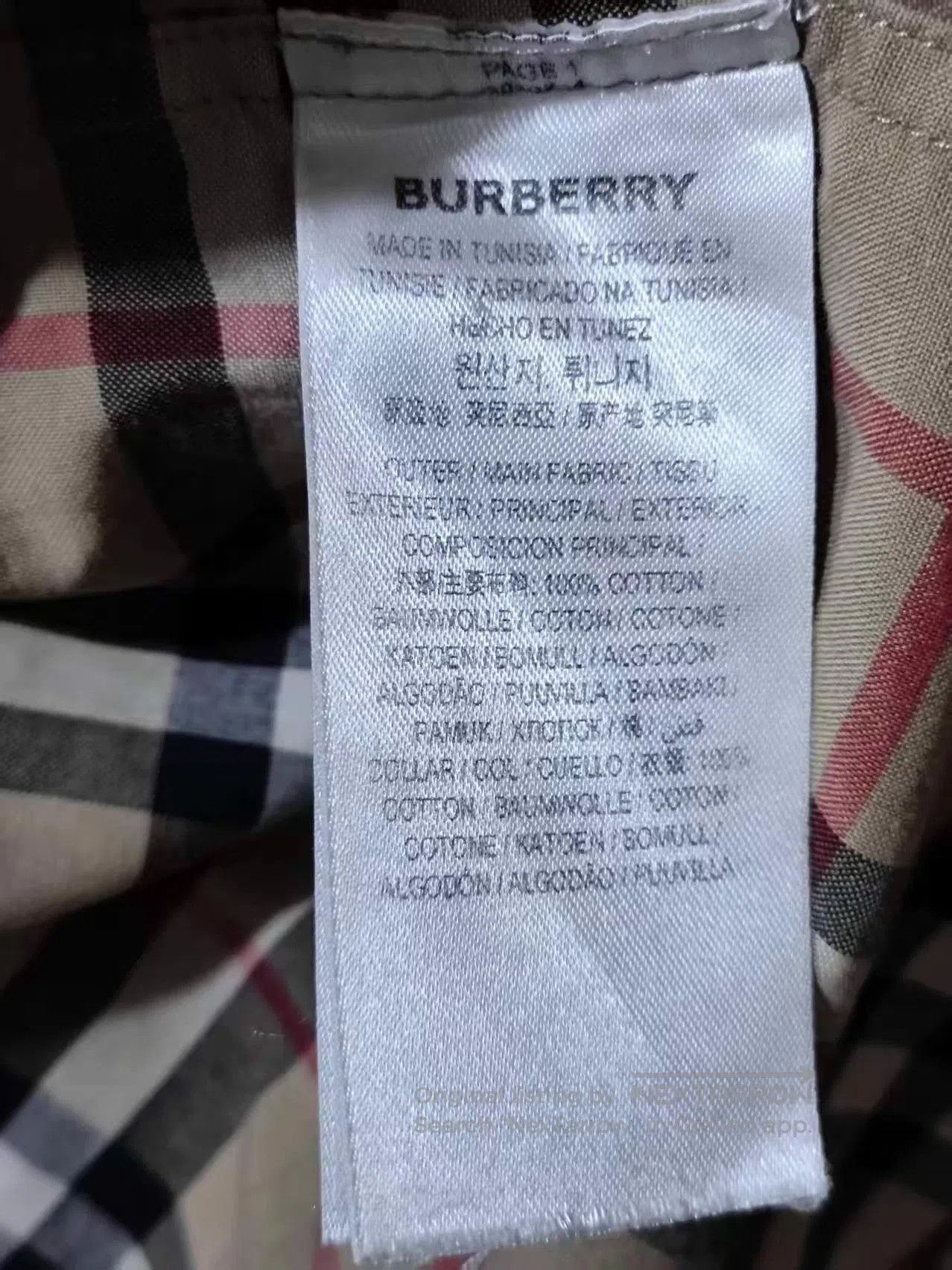 Burberry Beige Plaid Long Sleeve Button-Up Shirt S. Size US S / EU 44-46 / 1 - 4 Thumbnail