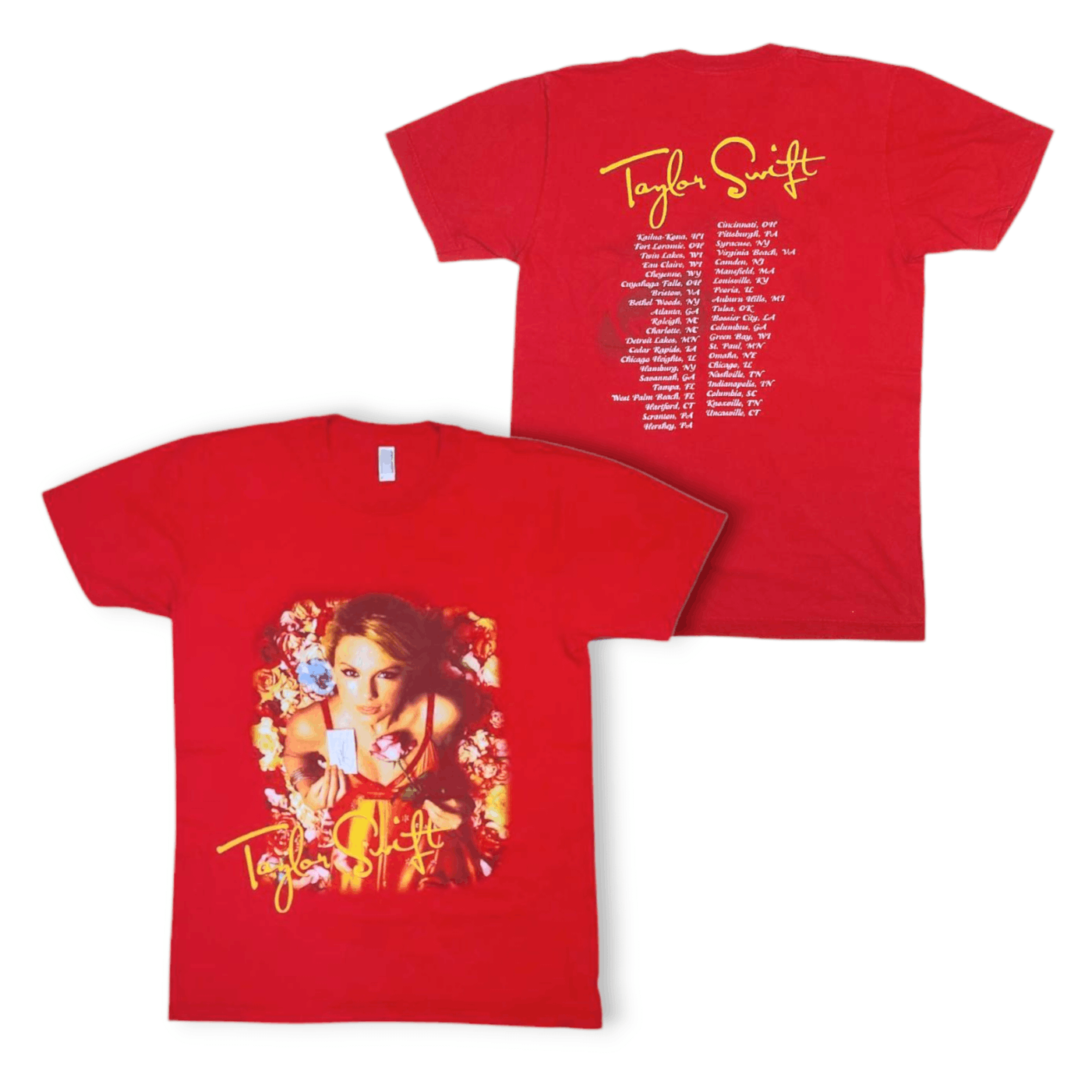 Band Tees × Vintage Vintage Taylor Swift 2006 Tour Double-Sided Official TEE Size US S / EU 44-46 / 1 - 1 Thumbnail