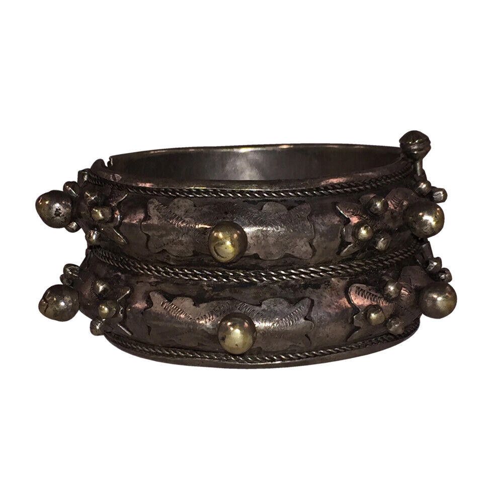 Designer Silver Moroccan Saharan Ethnic Tribal African Bracelet Size ONE SIZE - 3 Thumbnail