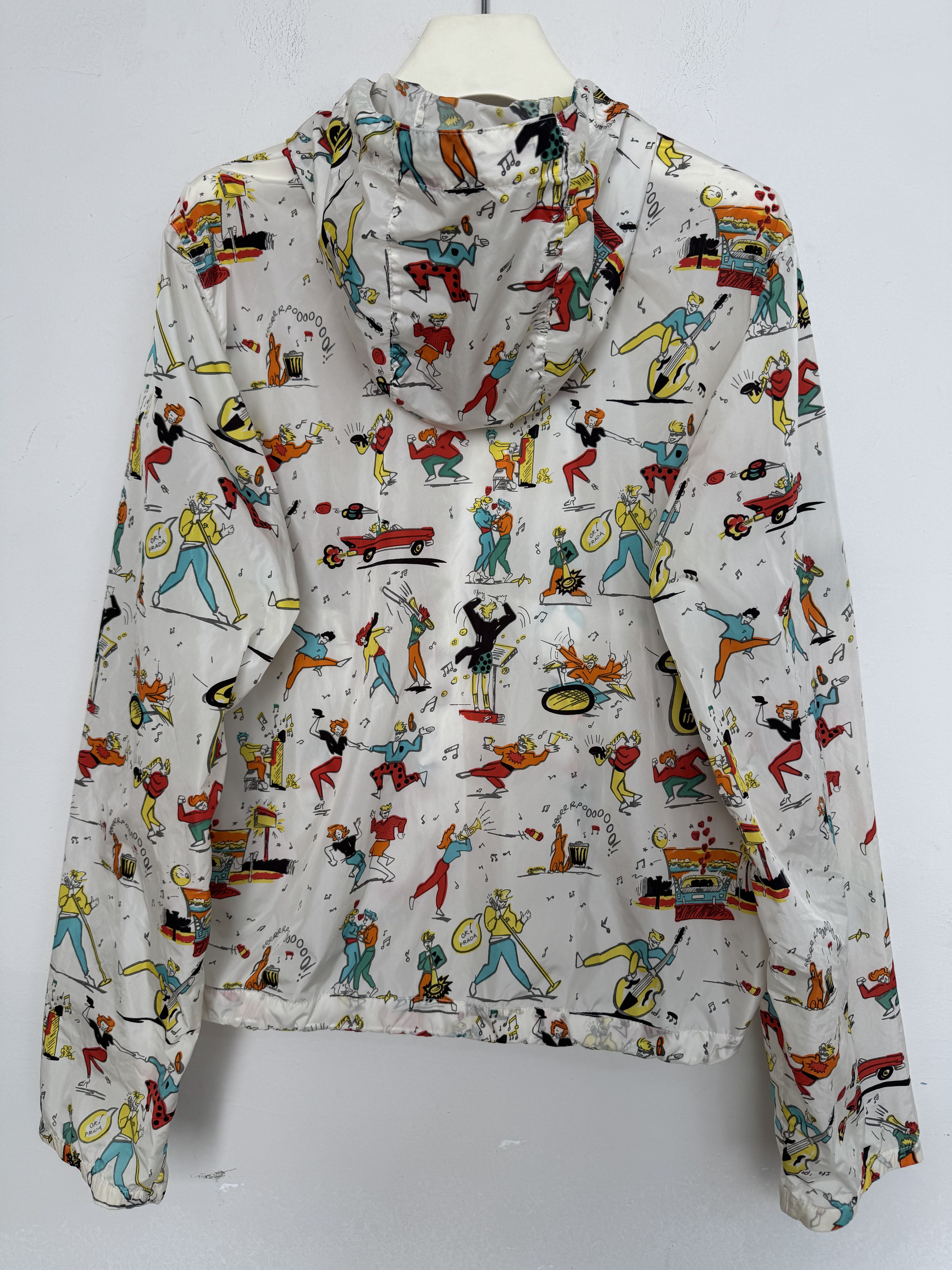 Prada Rockabilly Cartoon Print Hooded Jacket Size M / US 6-8 / IT 42-44 - 2 Thumbnail