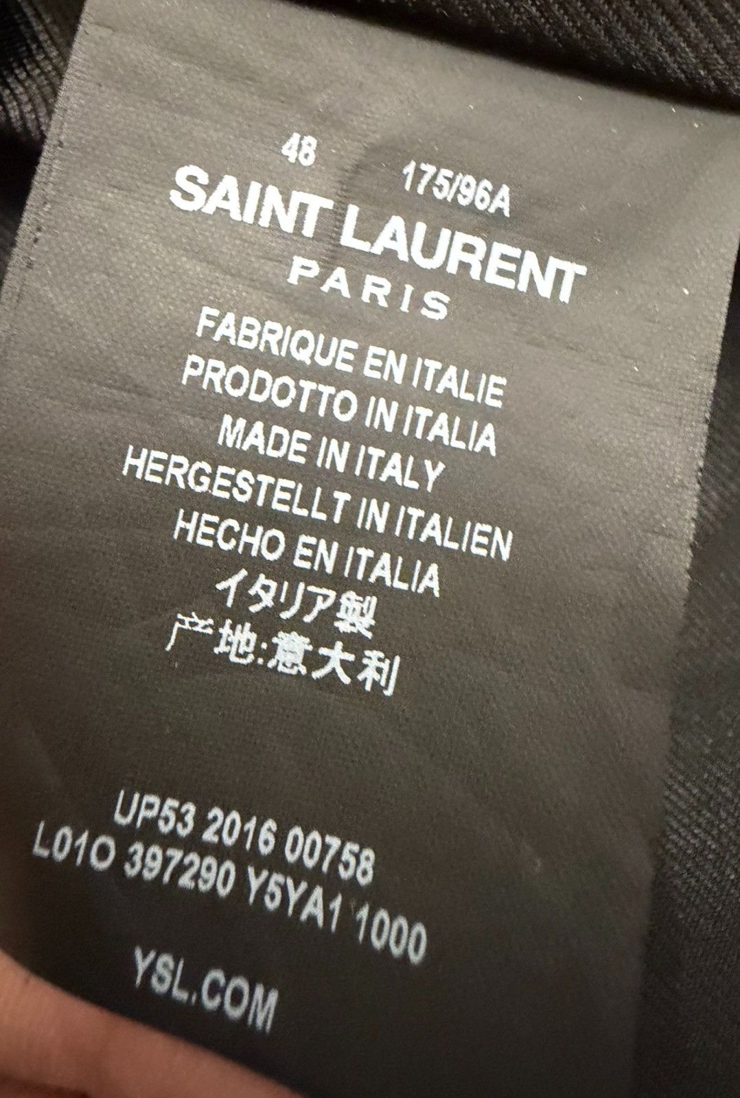Saint Laurent Paris Saint Laurent SLP 16FW L01 Motorcycle Leather Jacket Slimane Size US M / EU 48-50 / 2 - 4 Thumbnail