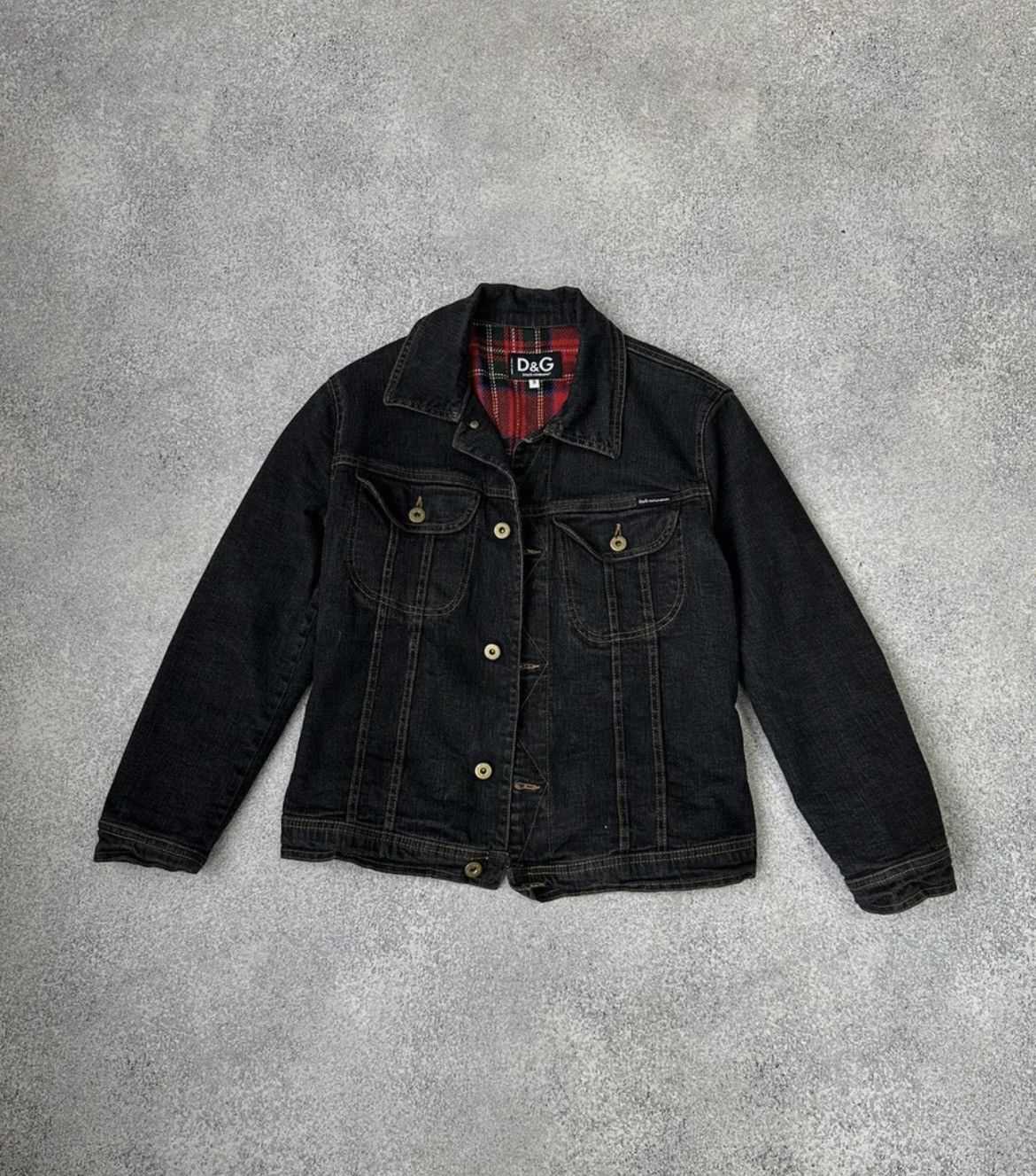 Dolce & Gabbana Vintage Dolce&Gabbana HandPrinted Heavy Woman Denim Jacket Size S / US 4 / IT 40 - 1 Thumbnail