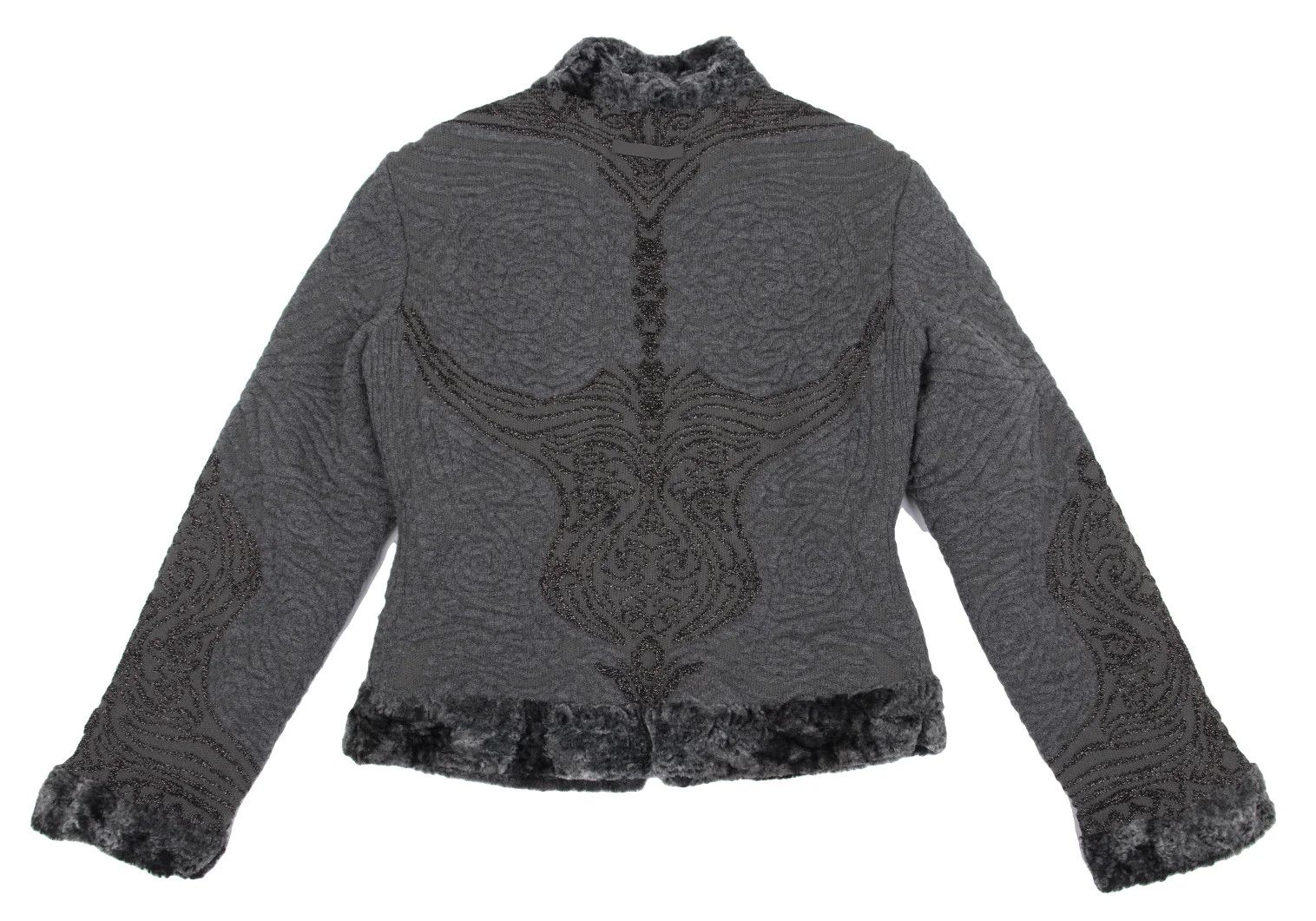 Jean Paul Gaultier Reversible Knit Blouson with Berber Lining in Gray Size US M / EU 48-50 / 2 - 13 Thumbnail