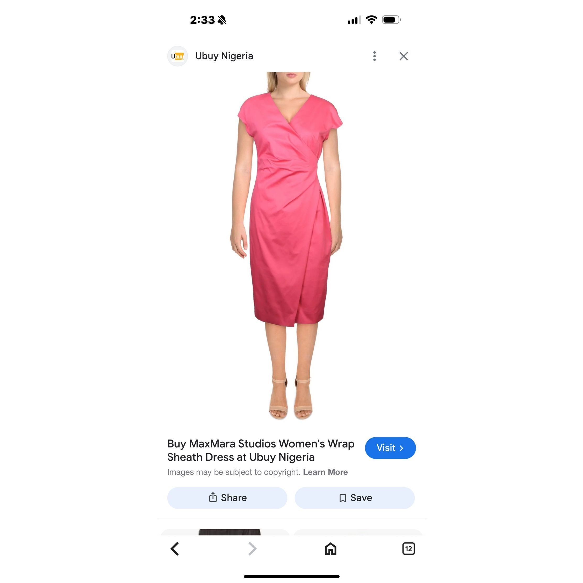 Max Mara MaxMara Studios NWT Women's Wrap Sheath Dress sz 14 Size XL / US 12-14 / IT 48-50 - 1 Thumbnail
