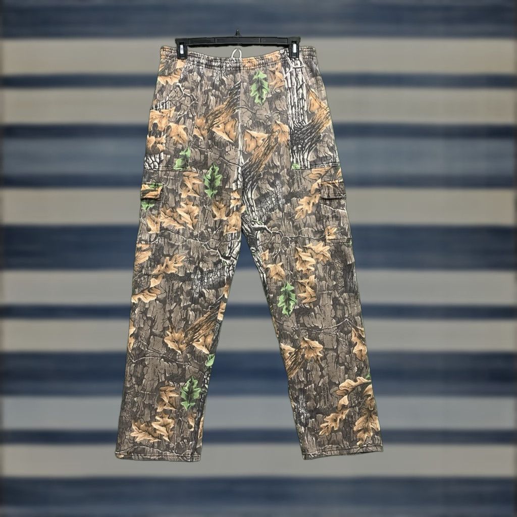 Jerzees VINTAGE Jerzees Camo Sweatpants Mens 2XL Outdoors Trebark Bigwoods Baggy Cargo Pants Sweatpants Brown Camouflage 90s Mens Size US 39 - 1 Thumbnail
