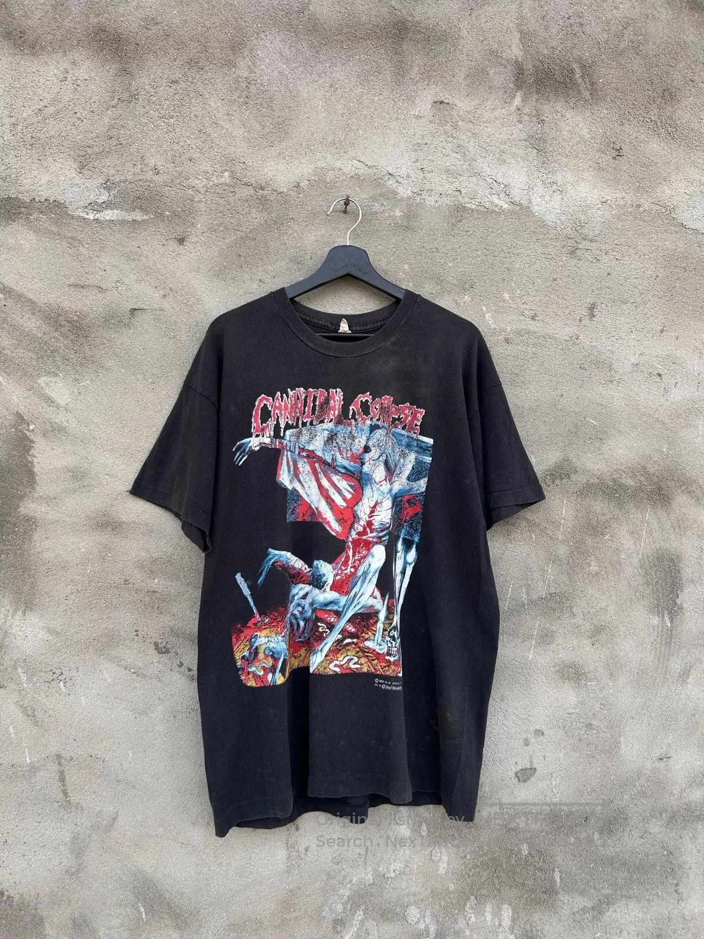 Vintage Cannibal Corpse 1993 Tour Vintage Tee. Size US XL / EU 56 / 4 - 6 Thumbnail