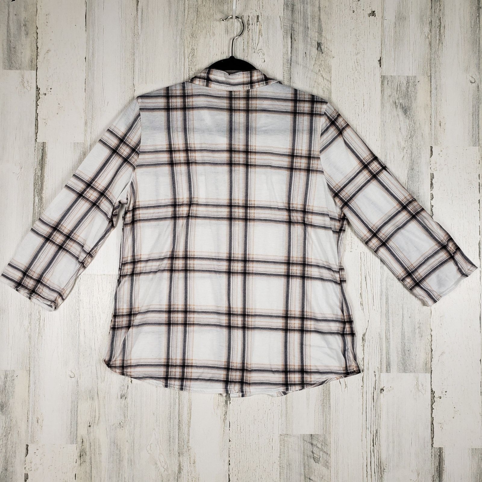 Other French Laundry Plaid Long Sleeve Button Up Top Large Size L / US 10 / IT 46 - 10 Thumbnail