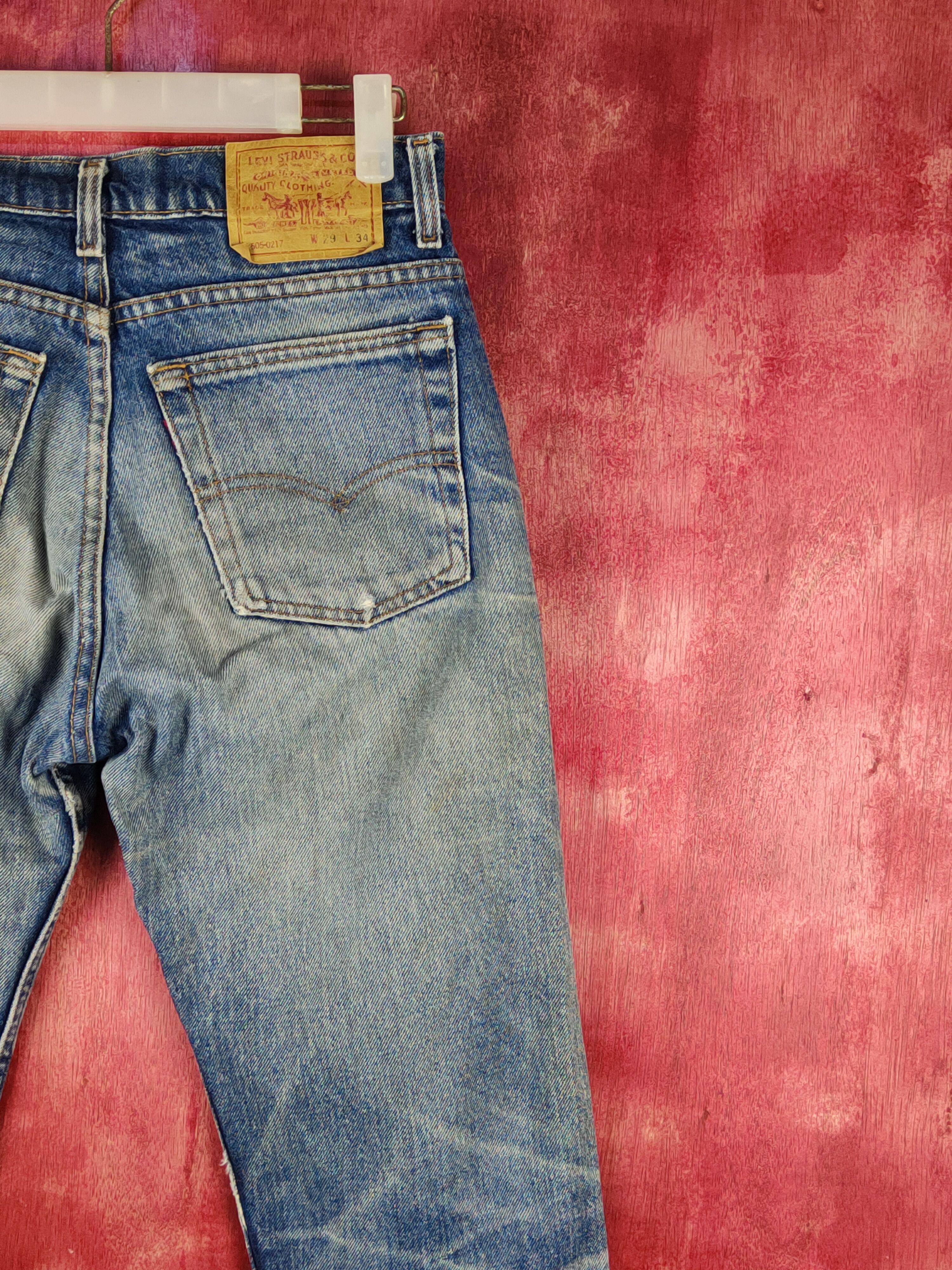 Levi's DL 505 Levi's vintage Distressed ripped Denim #S1595 Size US 28 / EU 44 - 14 Thumbnail