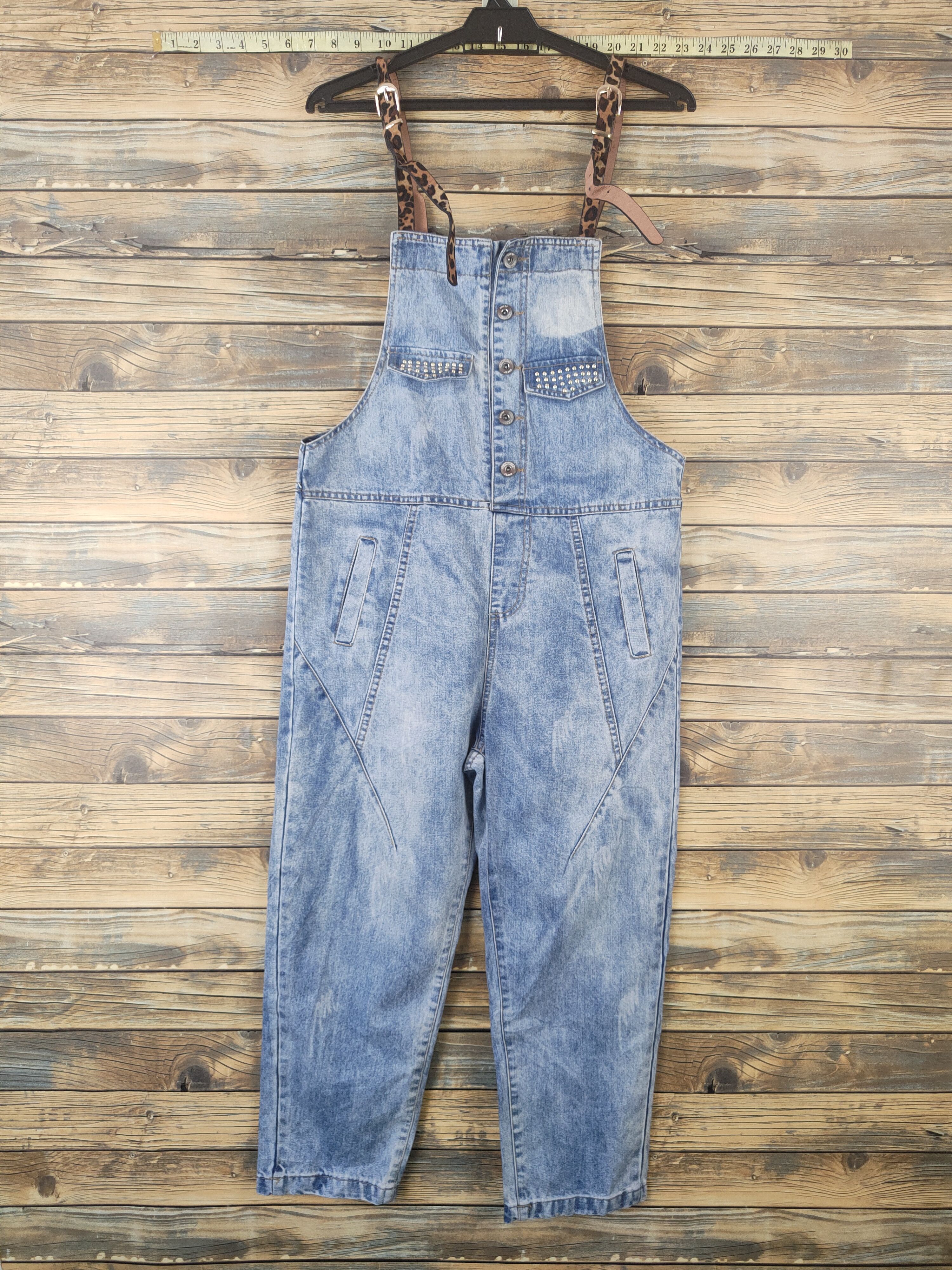 Japanese Brand × Vintage Vintage Japanese Brand Light Blue Denim Jumpsuits Size 36" / US 14 / IT 50 - 1 Thumbnail