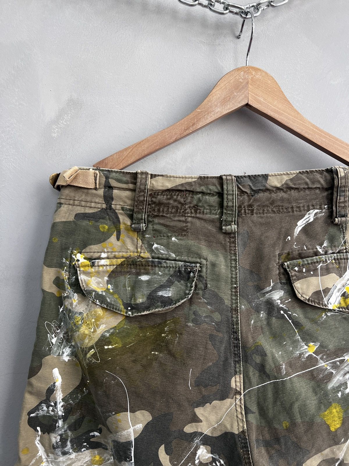 Other Vintage wide shorts military carhartt style painting Size US 31 - 10 Thumbnail