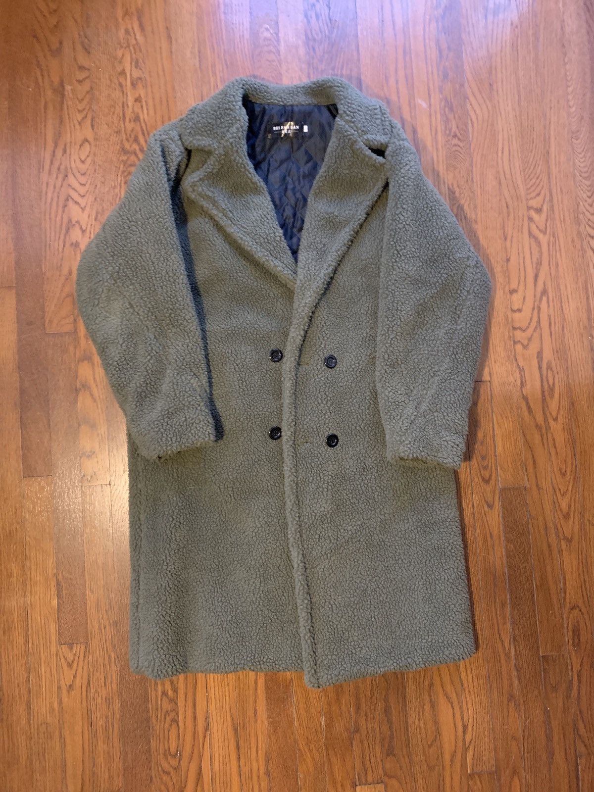 Japanese Brand Sherpa Long Overcoat Jacket Size US L / EU 52-54 / 3 - 1 Thumbnail