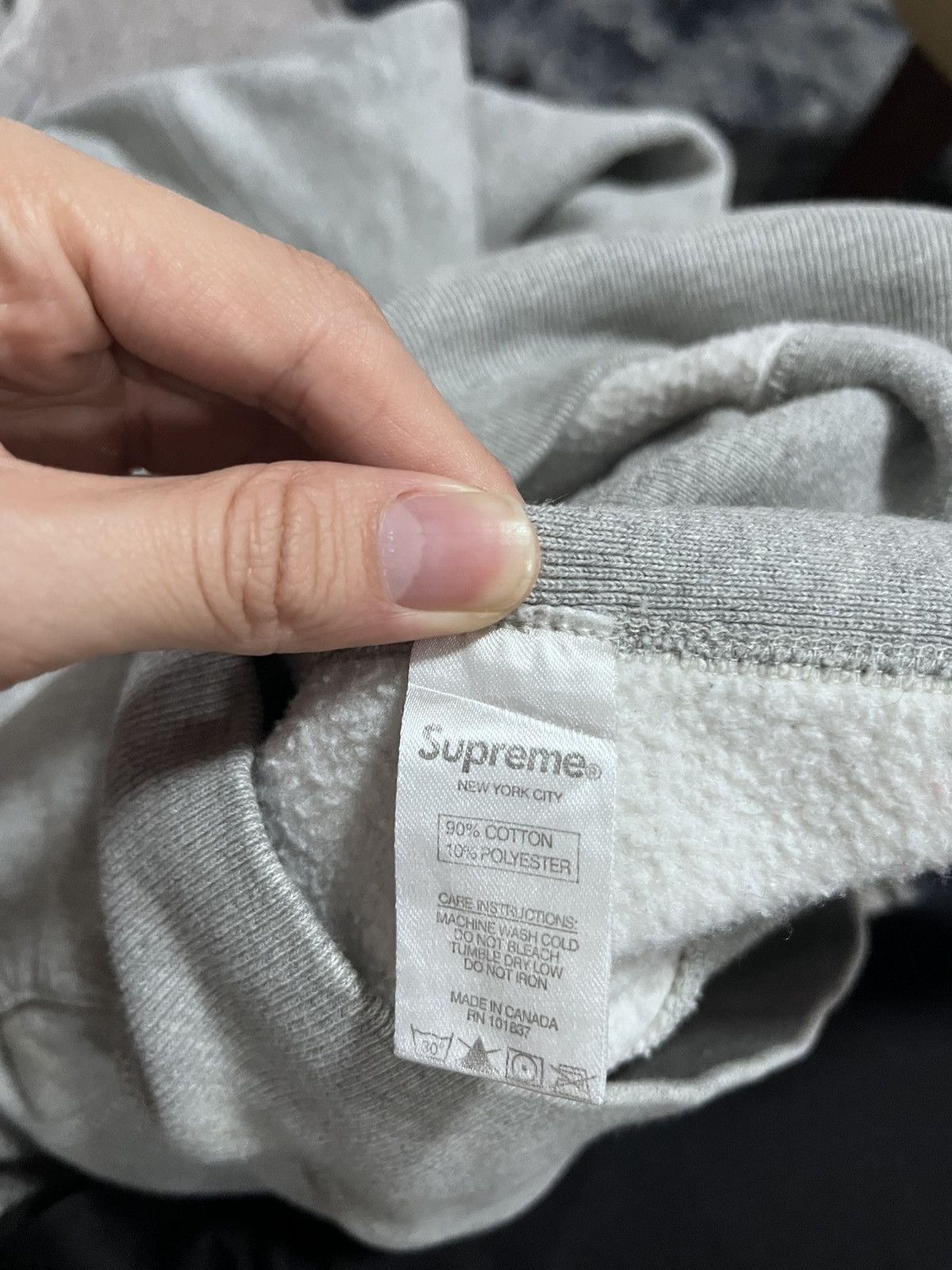 Supreme Supreme Grey hoodie Size US S / EU 44-46 / 1 - 6 Thumbnail