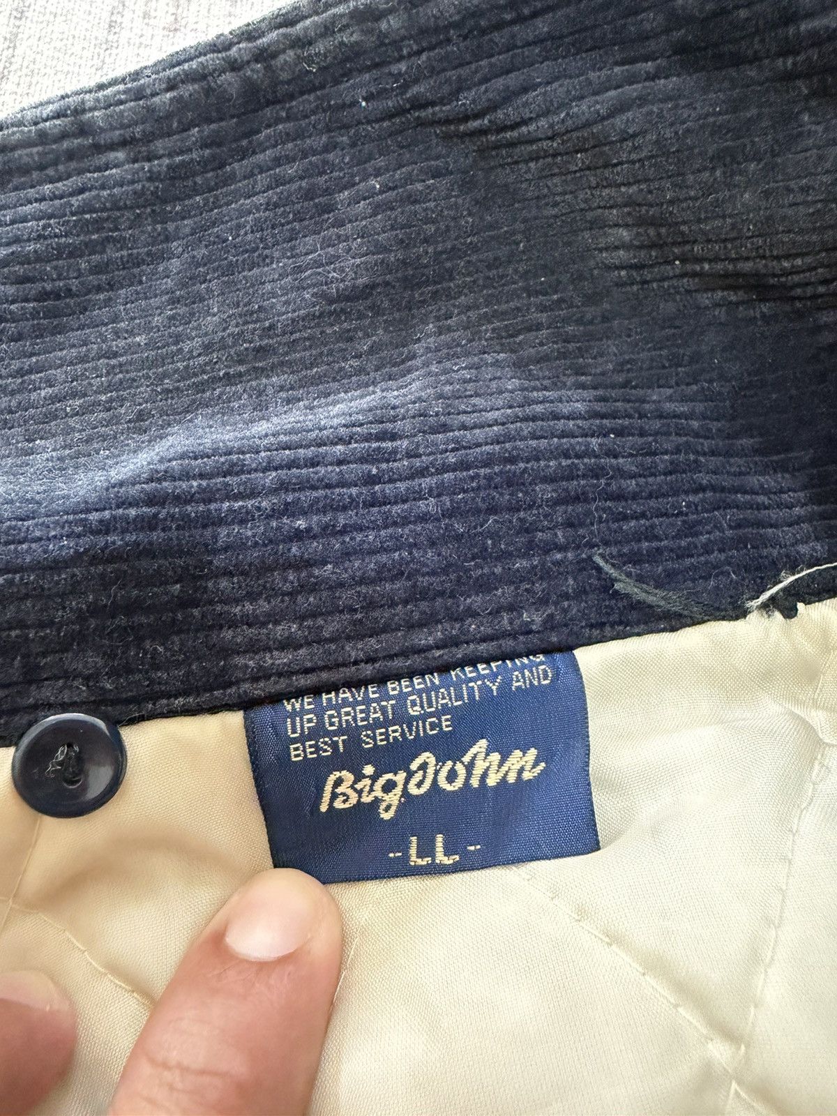 Big John Vintage 80s big john velvet bomber jacket Size US L / EU 52-54 / 3 - 10 Thumbnail