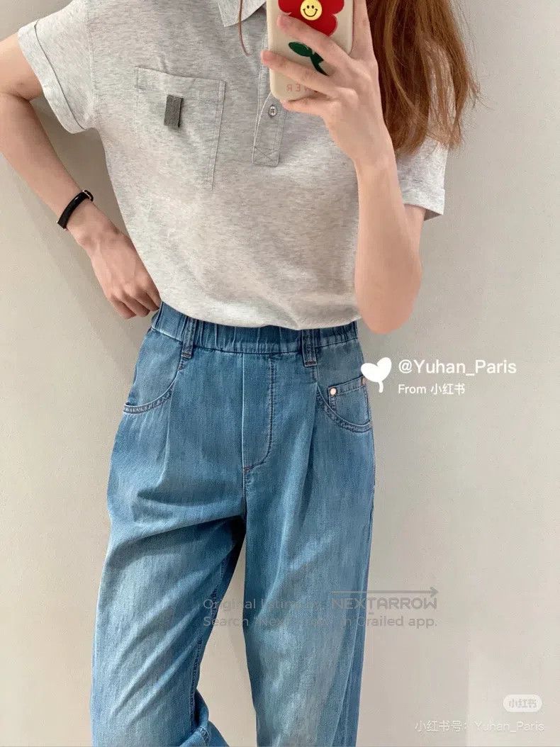 Brunello Cucinelli Brunello Cucinelli Cone Shape Five Pocket Long Pants Size 26" / US 2 / IT 38 - 2 Thumbnail