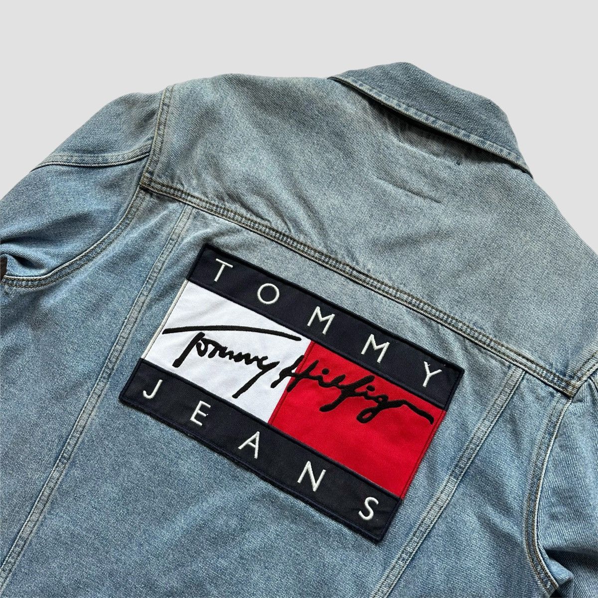 Tommy Jeans Tommy Jeans Flag Logo Denim Jacket Size US S / EU 44-46 / 1 - 2 Thumbnail