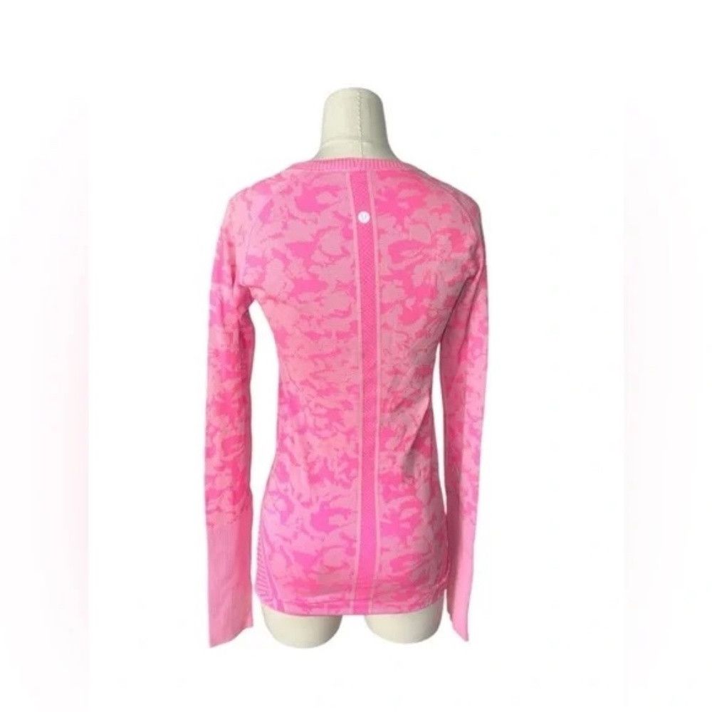 Lululemon Lululemon Swiftly Tech Long Sleeve Crew Heathered Raspberry Size M / US 6-8 / IT 42-44 - 2 Thumbnail