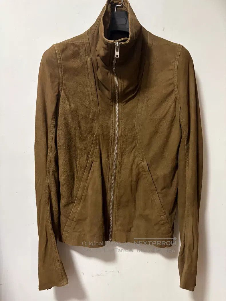 Rick Owens Rick Owens Erosion made old sheepskin diagonal zipper jack Size US S / EU 44-46 / 1 - 1 Thumbnail