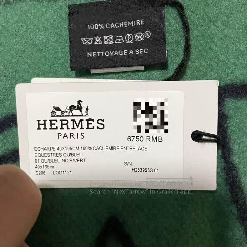 Hermes Hermes Cashmere Scarf Size ONE SIZE - 3 Thumbnail
