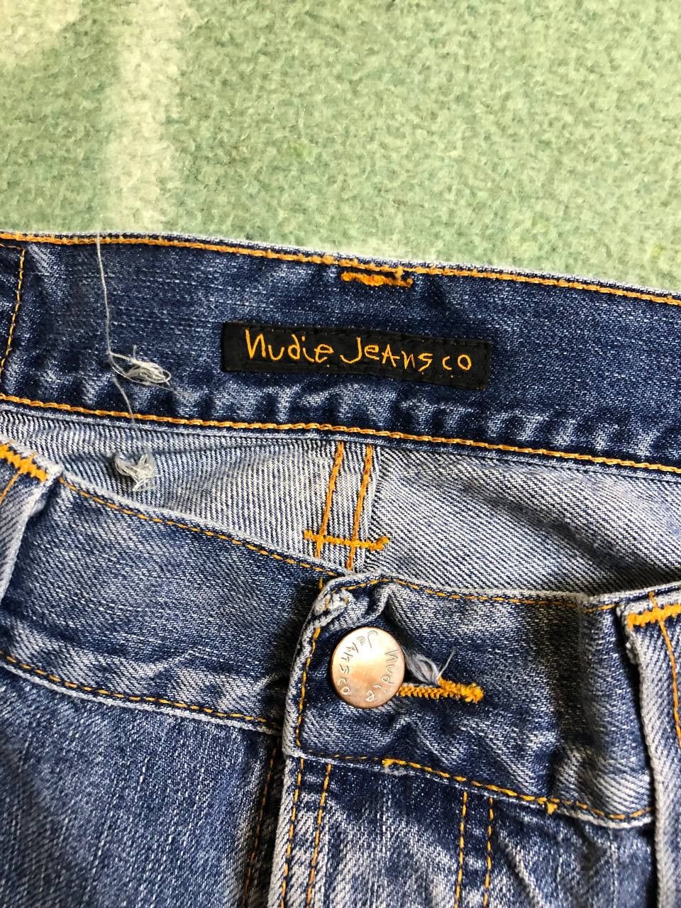 Nudie Jeans NUDIE Denim Blue Wash Straight Leg Jeans Size US 31 - 2 Thumbnail