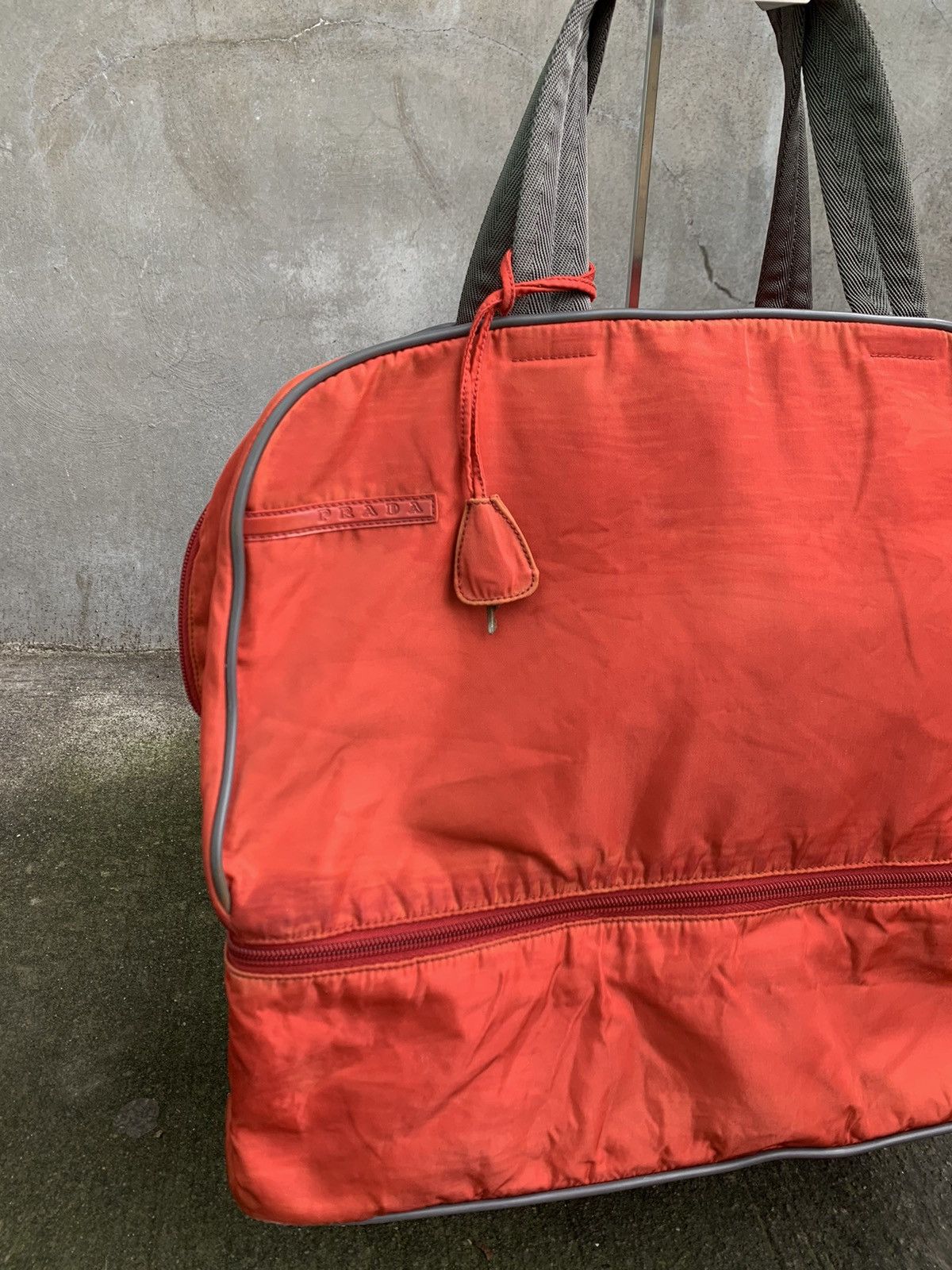 Prada Sport Red Nylon Duffle Bag Size ONE SIZE - 2 Thumbnail