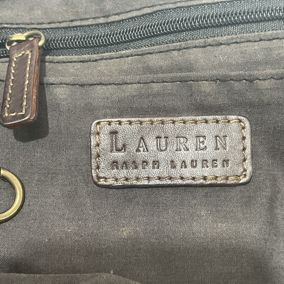 Lauren Ralph Lauren Vintage Brown Woven Tote Bag Size ONE SIZE - 7 Thumbnail