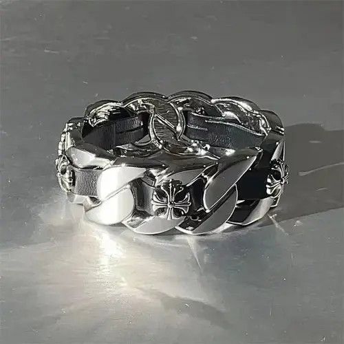 Designer Street y2k hip hop punk rock metal bracelet Size ONE SIZE - 3 Thumbnail