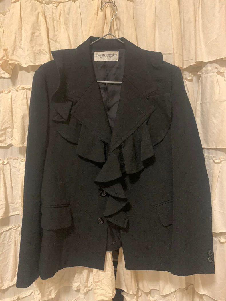 Comme des Garcons COMME DES GARÇONS Ruffled Collar Blazer - dmc Size US L / EU 52-54 / 3 - 1 Thumbnail
