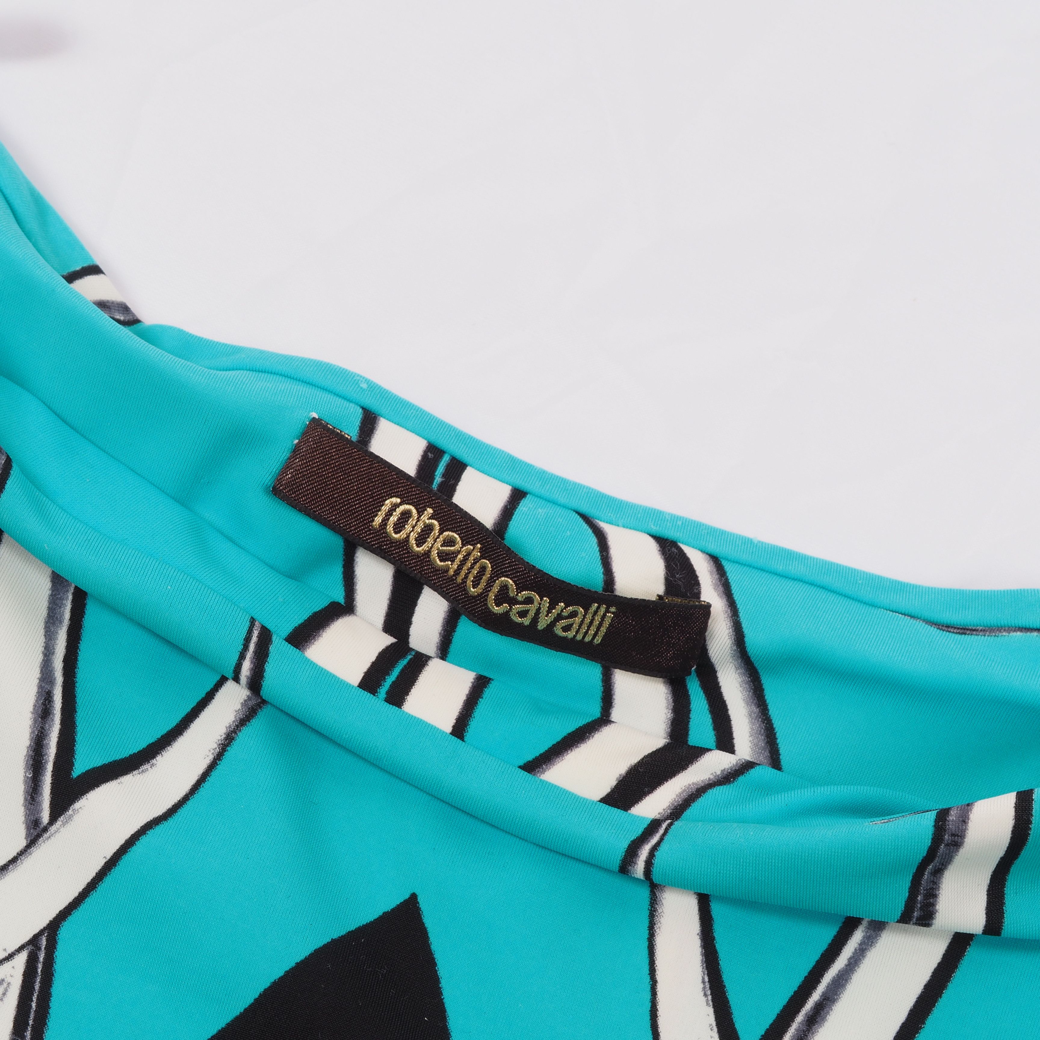 Roberto Cavalli Roberto Cavalli Vintage Strapless Abstract Print Midi Dress Size XS / US 0-2 / IT 36-38 - 4 Thumbnail