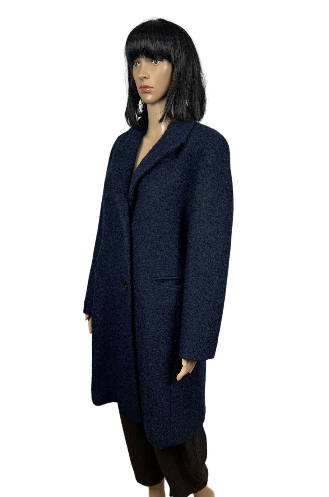 Marella Marella Emme Wool-Polyester Blue Coat size IT50 US14 Size XL / US 12-14 / IT 48-50 - 6 Thumbnail