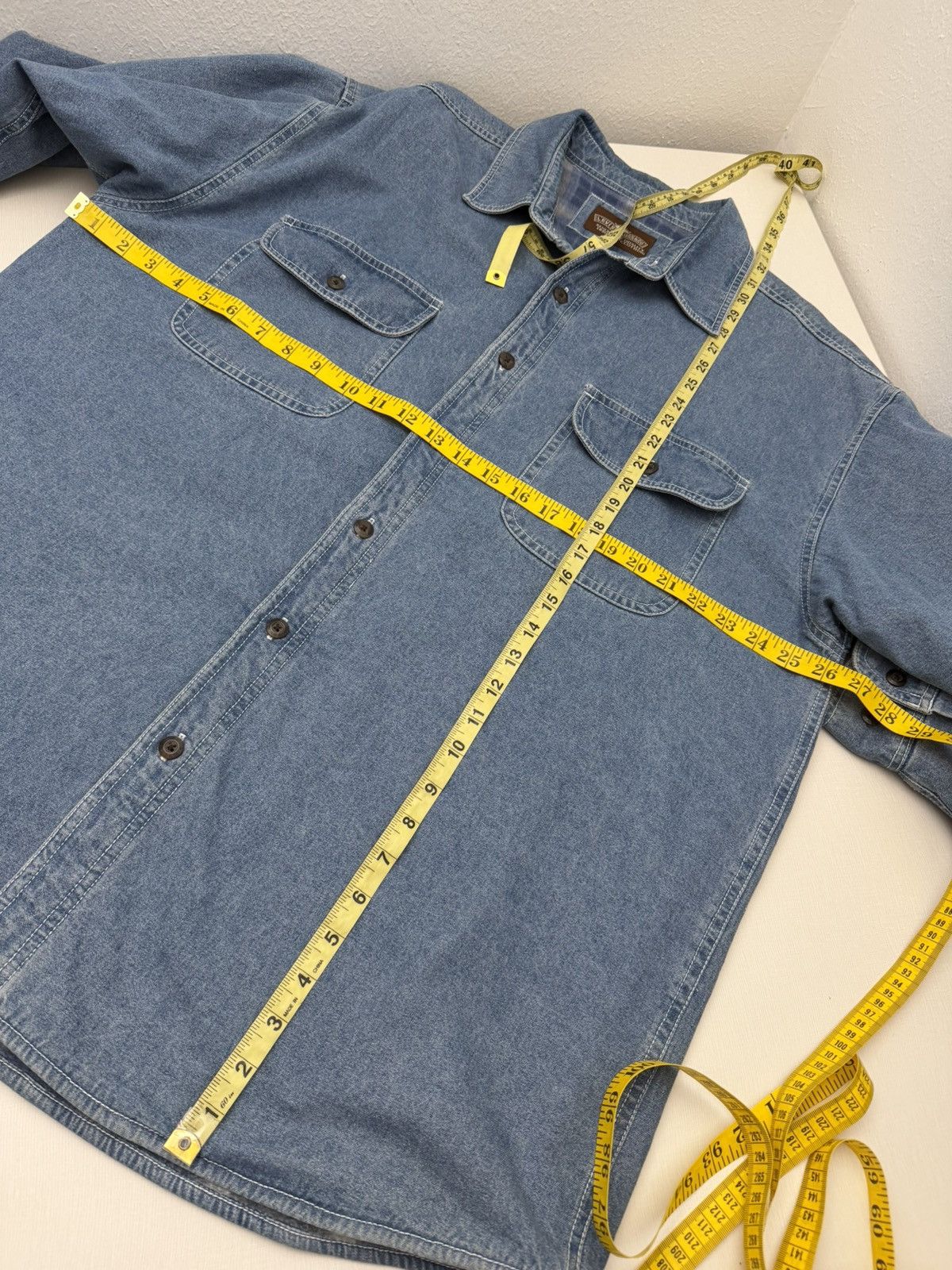 Levi's Levi Strauss & Co Denim Jacket Fleece Lined Plaid Shacket XL Size US XL / EU 56 / 4 - 6 Thumbnail