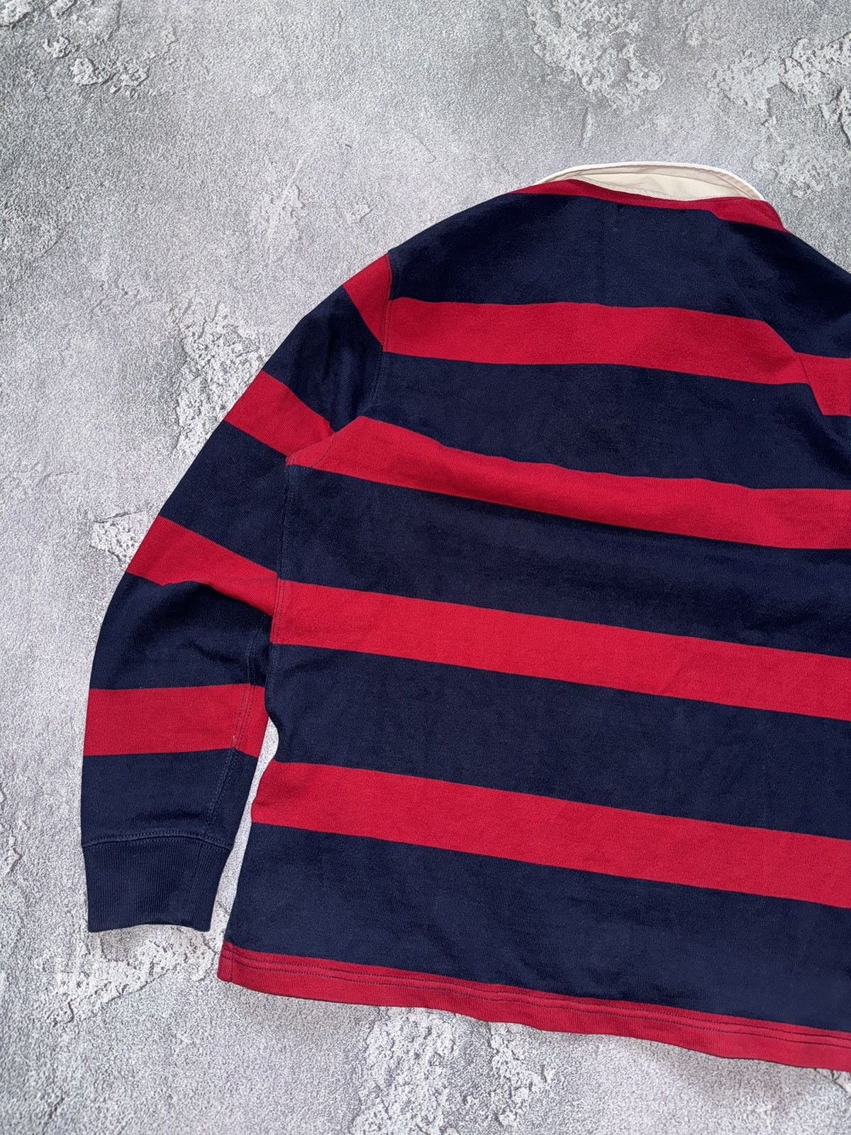 Polo Ralph Lauren × Vintage Polo Ralph Lauren M vintage sweatshirt rugby button up 90s Size US M / EU 48-50 / 2 - 17 Thumbnail
