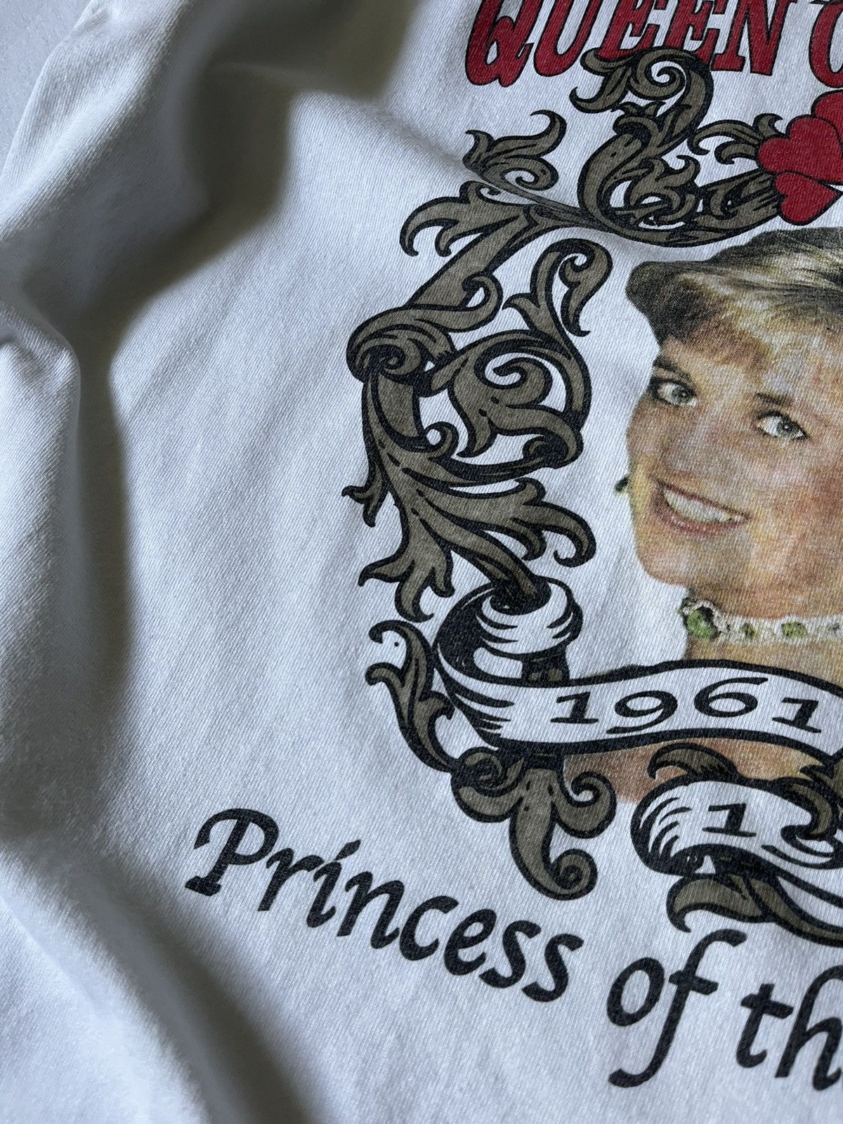 Vintage Lady Diana Queen of Hearts white T-shirt rare Size US XL / EU 56 / 4 - 3 Thumbnail