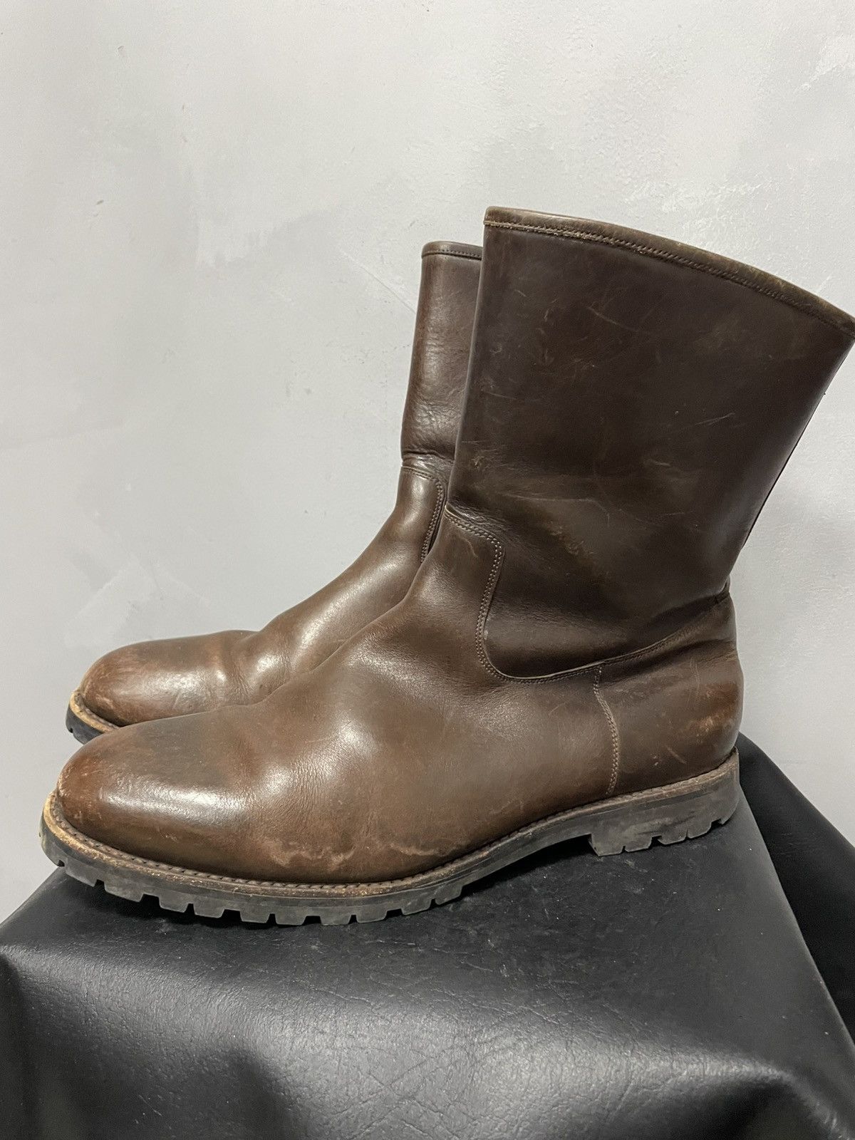 A.S.98 Guidi style leather boots winter wear avant garde style 90s Size US 12 / EU 45 - 9 Thumbnail