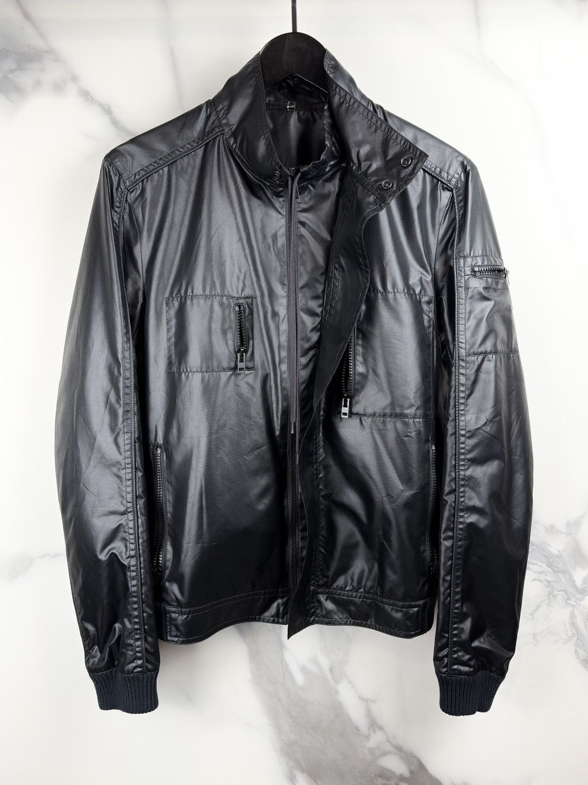 Dior × Hedi Slimane SS06 Dior Homme Hedi Slimane Cargo Pocket Zip Bomber Jacket Size US S / EU 44-46 / 1 - 5 Thumbnail