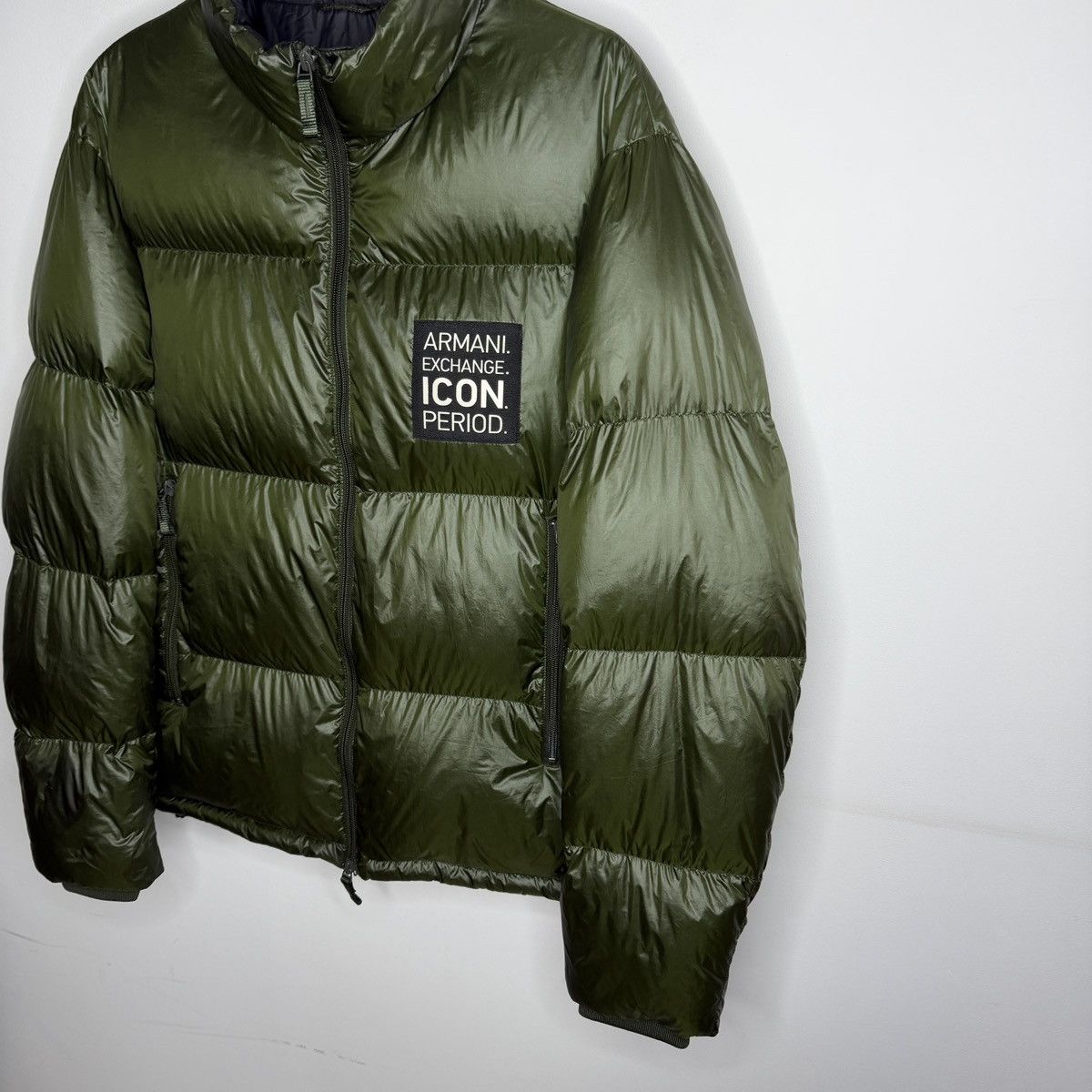 Emporio Armani Armani Icon Period Puffer Down Green Jacket Size US M / EU 48-50 / 2 - 2 Thumbnail