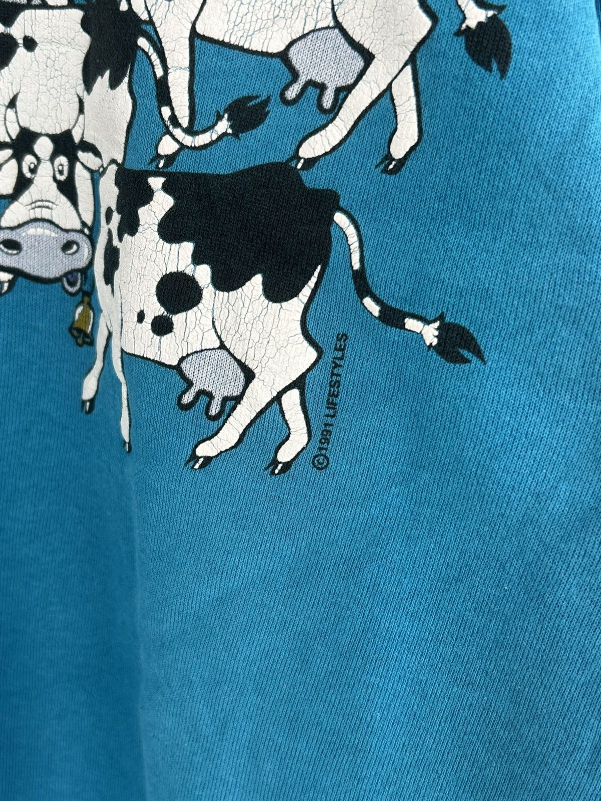 Hanes Hanes Vintage Boston Cow Graphic Sweatshirt Turqoise Size US L / EU 52-54 / 3 - 7 Thumbnail