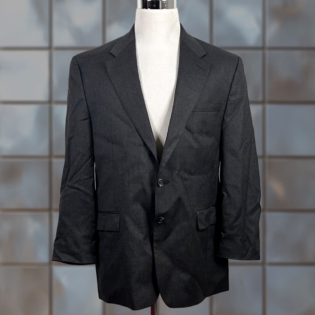 Ralph Lauren Ralph Lauren LRL 44R Sport Coat 100% Wool Gray Two Button Lined Vented Jacket Coat Mens Size US XS / EU 42 / 0 - 1 Thumbnail