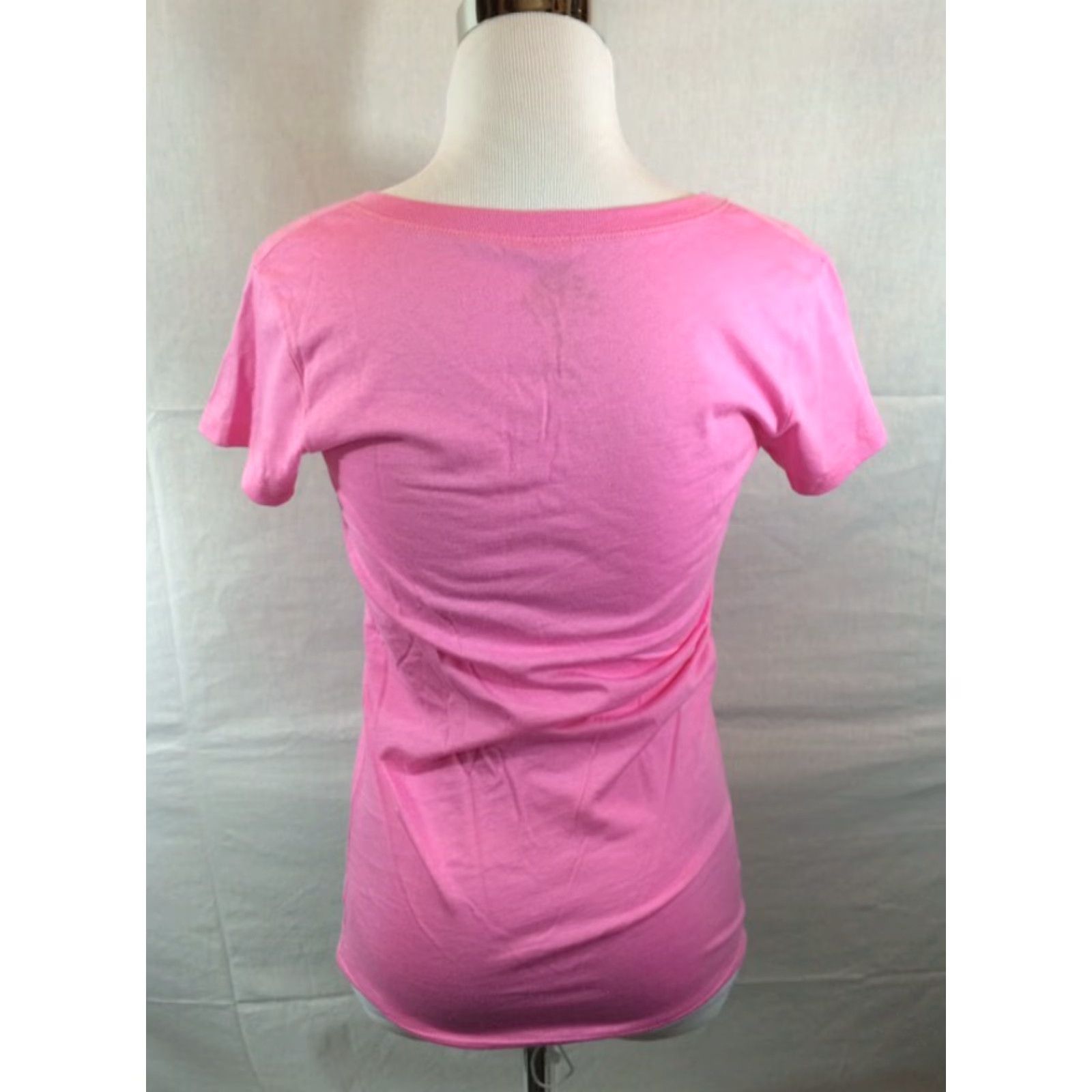 Pinko VINTAGE Peace Symbols Print Women's T Shirt Sz M Pink Tee 7/9 Size M / US 6-8 / IT 42-44 - 4 Thumbnail