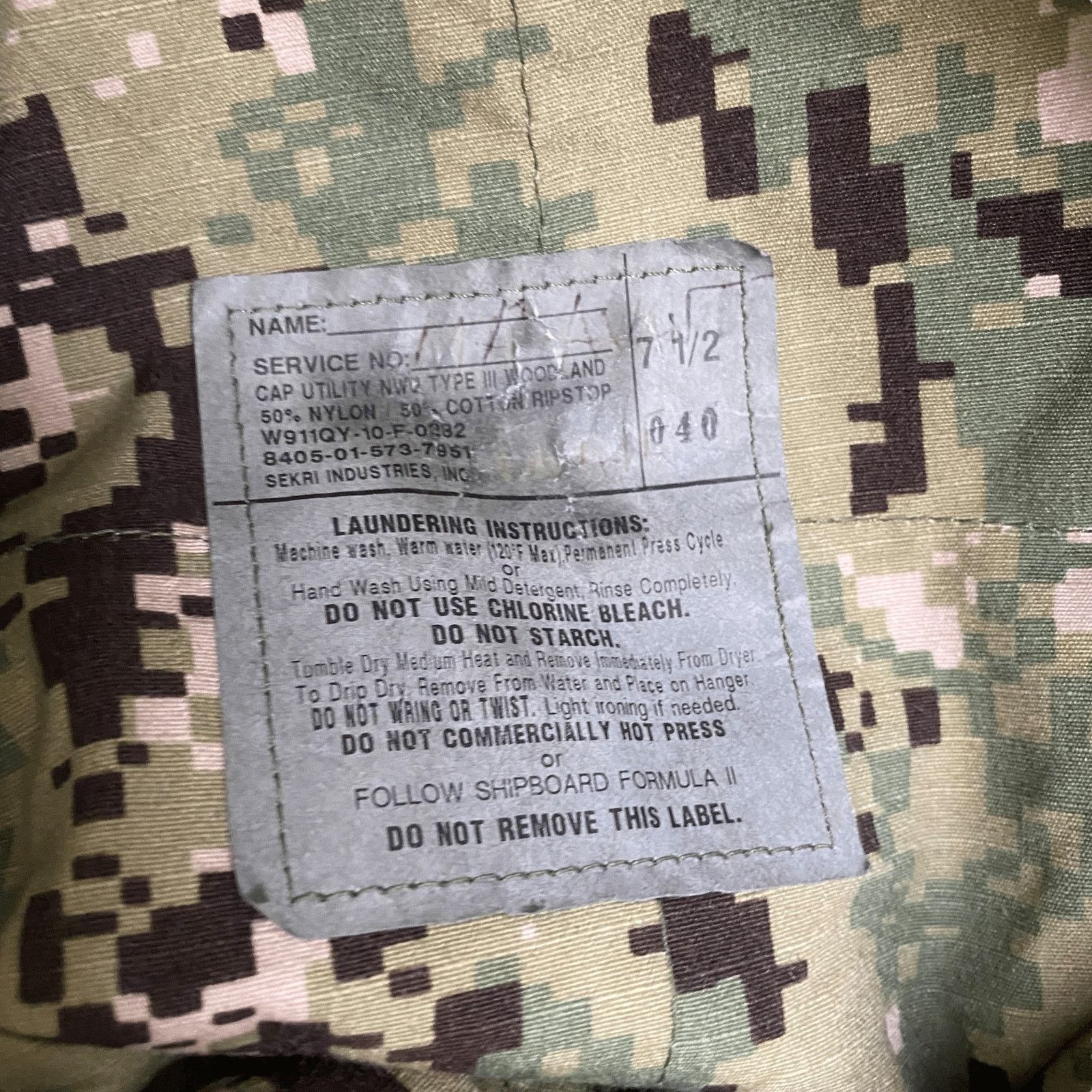 Vintage Vintage Y2K US Marines Digital Camo Hat 7 1/2 Embroidered Size ONE SIZE - 7 Thumbnail