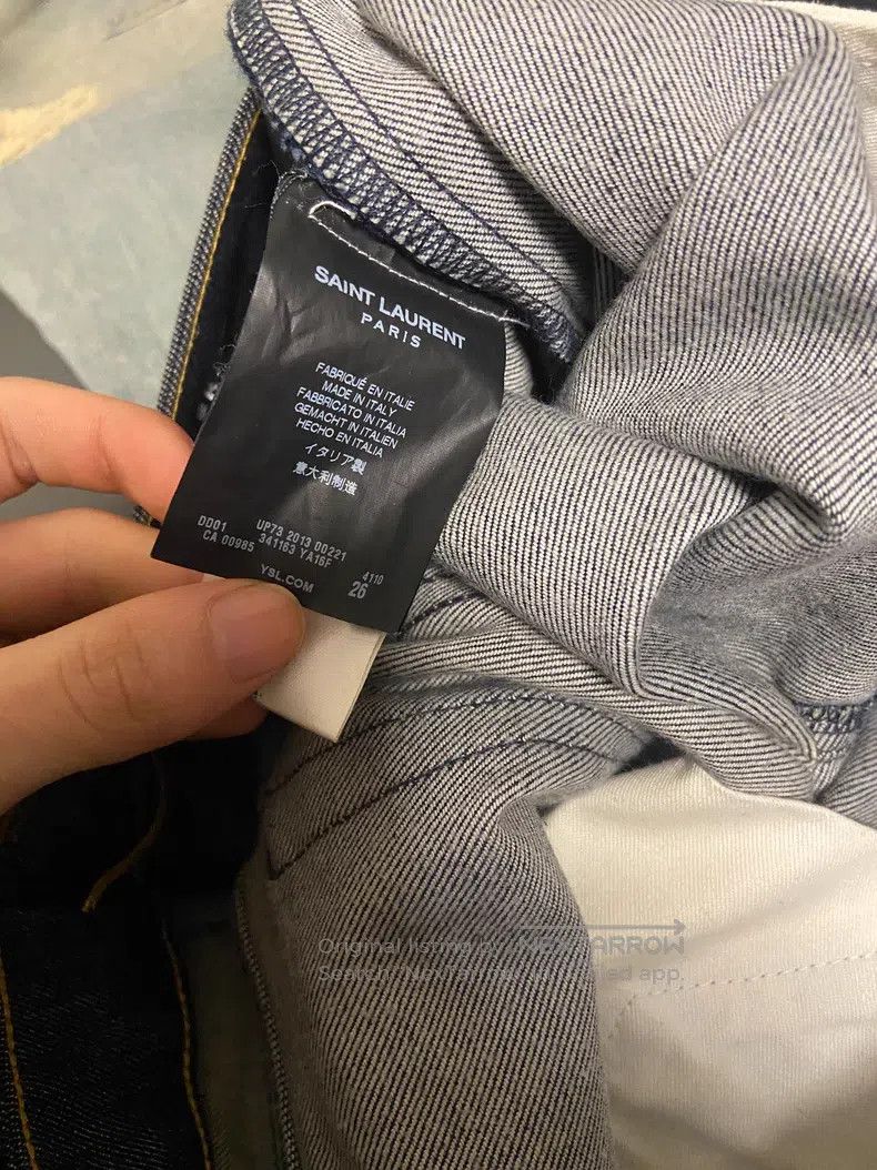 Saint Laurent Paris Saint Laurent Paris Bright Blue Basic Denim Jeans Size US 26 / EU 42 - 5 Thumbnail