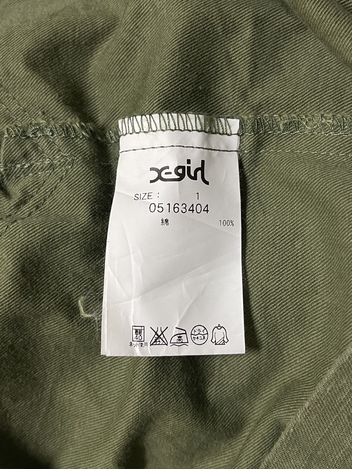 Japanese Brand × X-Girl Xgirl Army T shirt Size S / US 4 / IT 40 - 14 Thumbnail