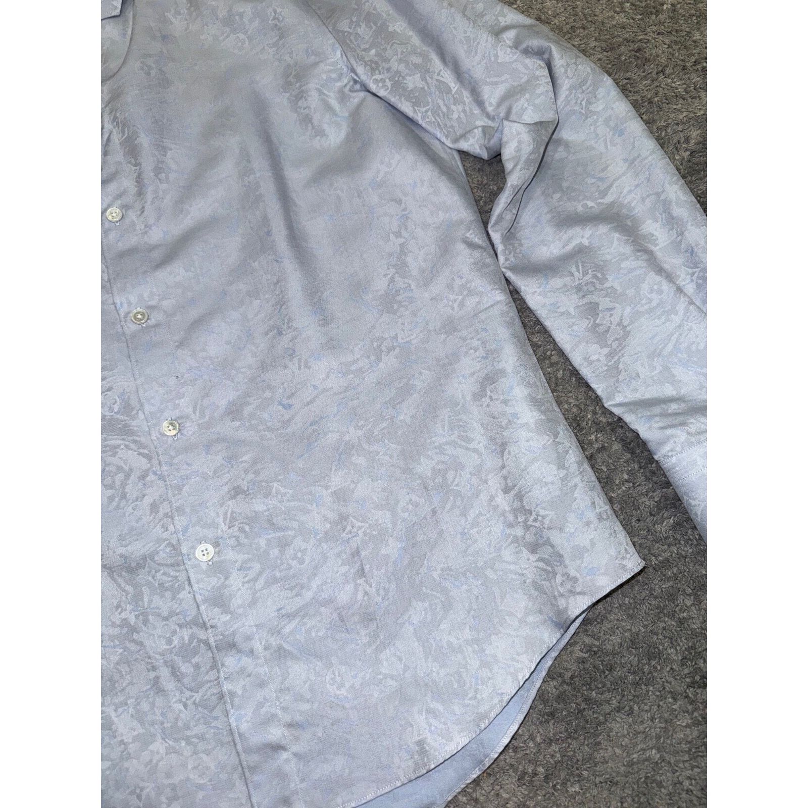 Louis Vuitton Louis Vuitton Regular Shirt DNA Collar Monogram Long Sleeve Size US S / EU 44-46 / 1 - 10 Thumbnail