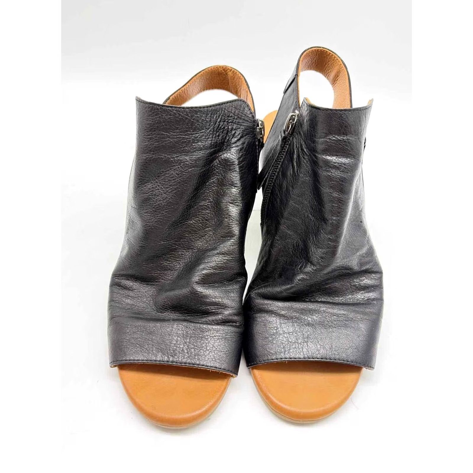 Vintage Biza Black Size 39 Block Heels Size US 9 / IT 39 - 5 Thumbnail