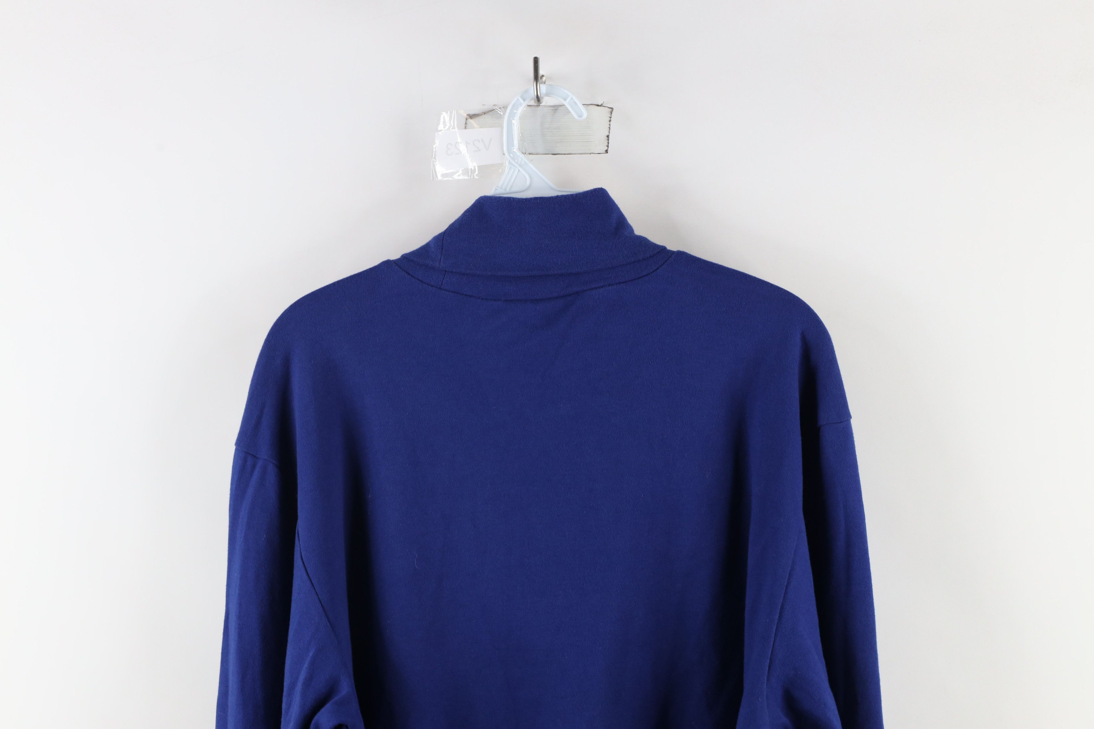 Eddie Bauer × Vintage Vintage 90s Eddie Bauer Long Sleeve Turtleneck T-Shirt Blue Size US XL / EU 56 / 4 - 9 Thumbnail