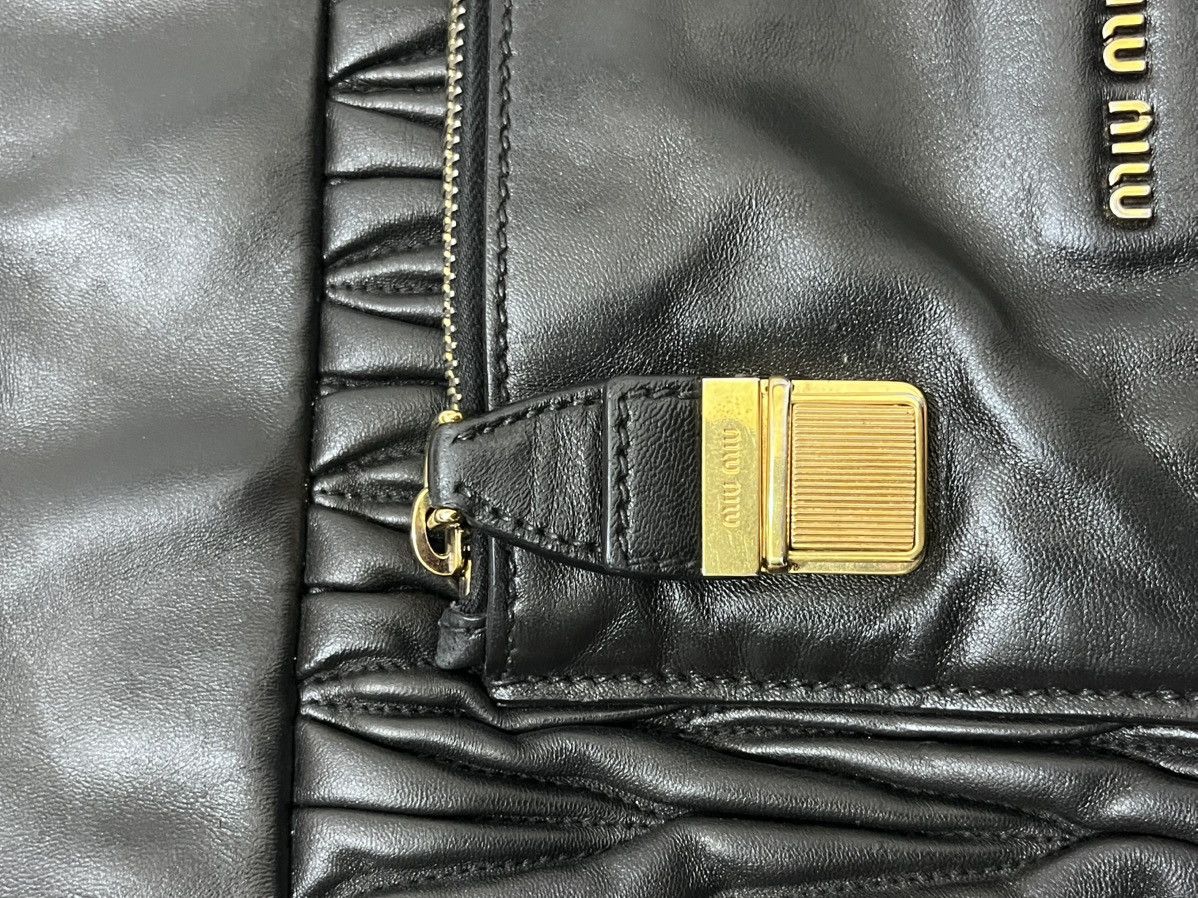 Miu Miu Miu Miu black matelassé Leather Push lockToo handle bag Size ONE SIZE - 5 Thumbnail