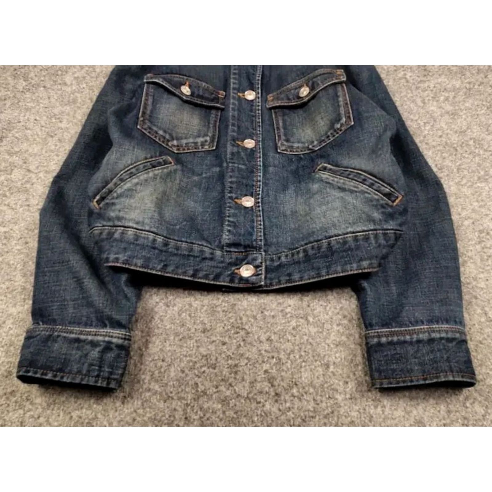 Vintage Isabel Marant Étoile Bolinea Denim Puff Sleeve Jacket Womens Regular 38 Blue Denim Jacket Vintage No Size XS / US 0-2 / IT 36-38 - 4 Thumbnail