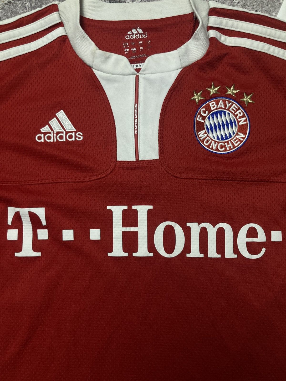 Adidas FC Bayern München Adidas Football T-Shirt 2009 Soccer Jersey Size US S / EU 44-46 / 1 - 2 Thumbnail