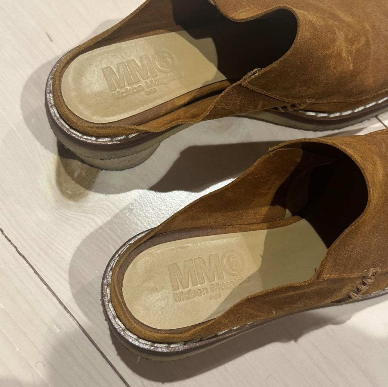 MM6 MM6 Suede Mules Size US 7 / IT 37 - 3 Thumbnail