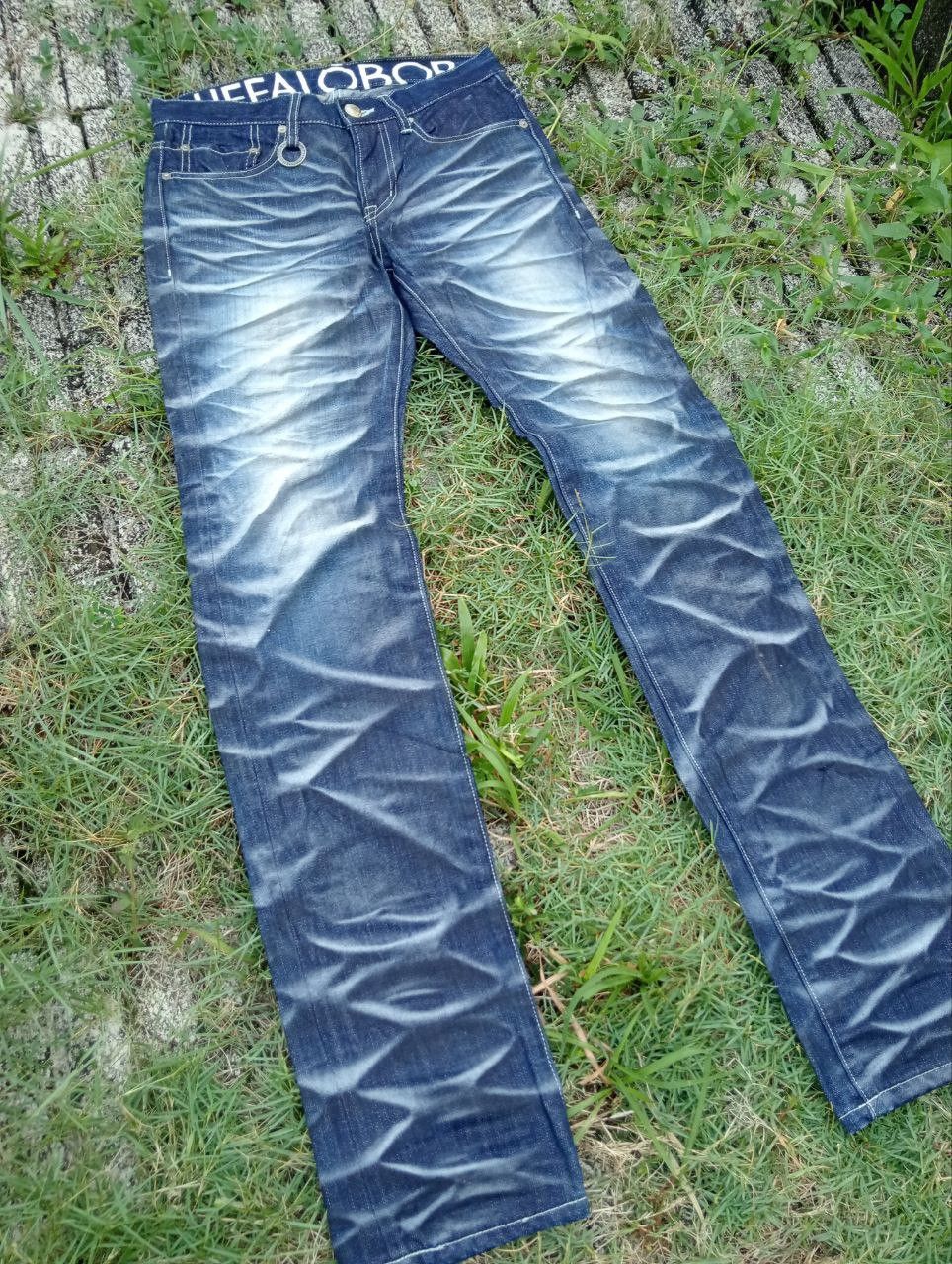 BUFFALO BOBS Vintage Buffalo Bobs Half Dollar Distressed Jeans Size US 30 / EU 46 - 3 Thumbnail